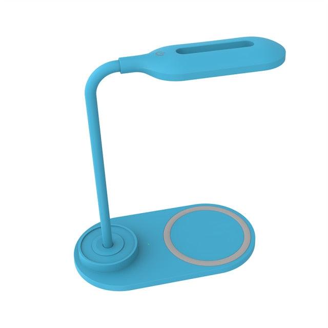 Modern LED Desk Lamp with 10W Wireless Charger & Eye Care Light