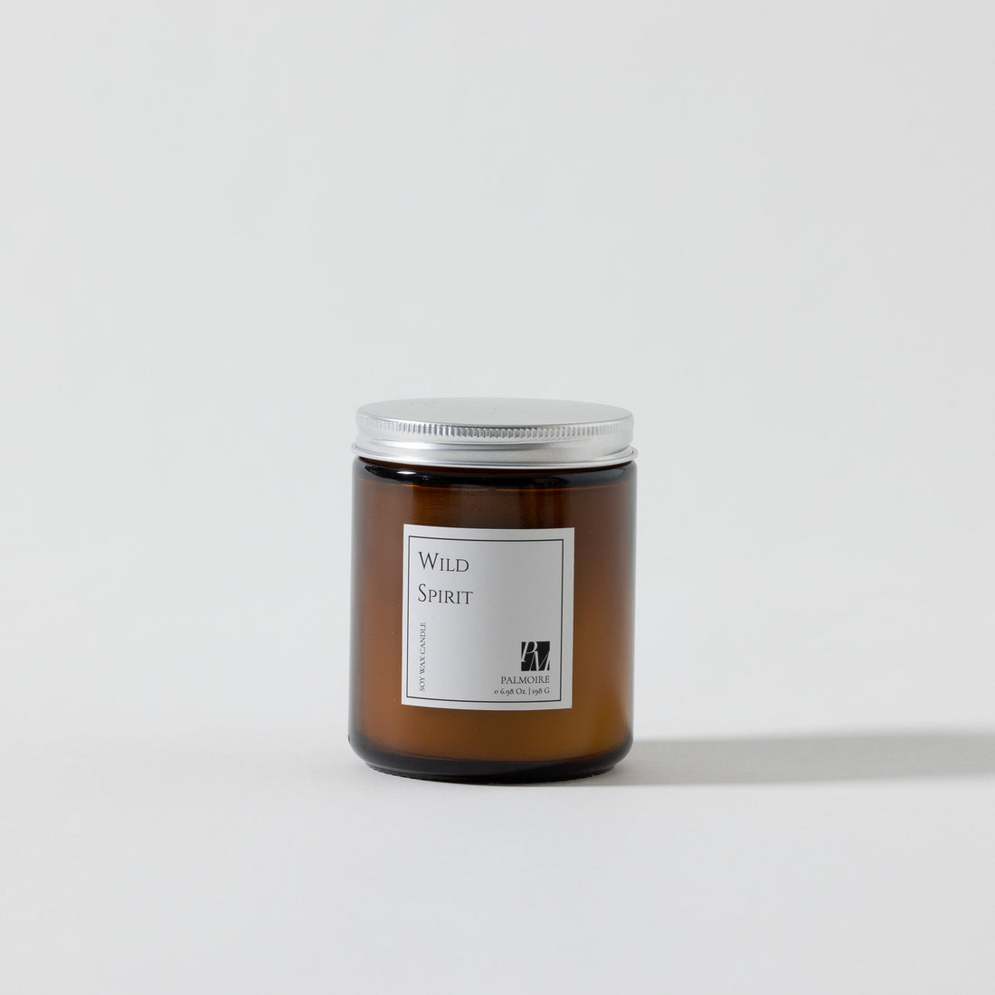 Wild Spirit Amber Jar Soy Wax Candle with Earthy Patchouli Scent - Image 4