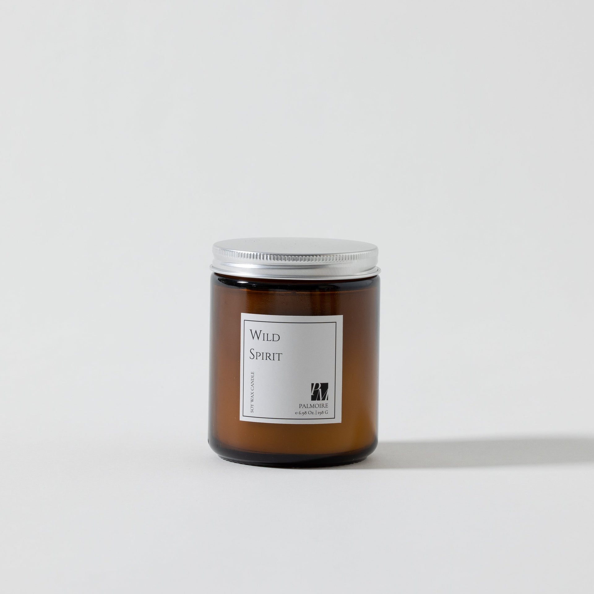 Wild Spirit Amber Jar Soy Wax Candle with Earthy Patchouli Scent - Image 4