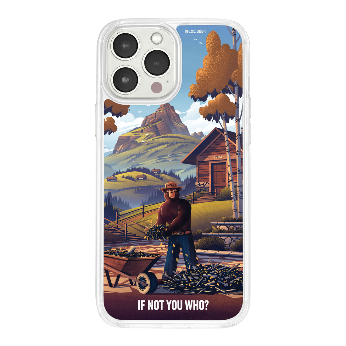 Smokey Bear Classic HD Apple iPhone 12 Series Mag-Safe Phone Case