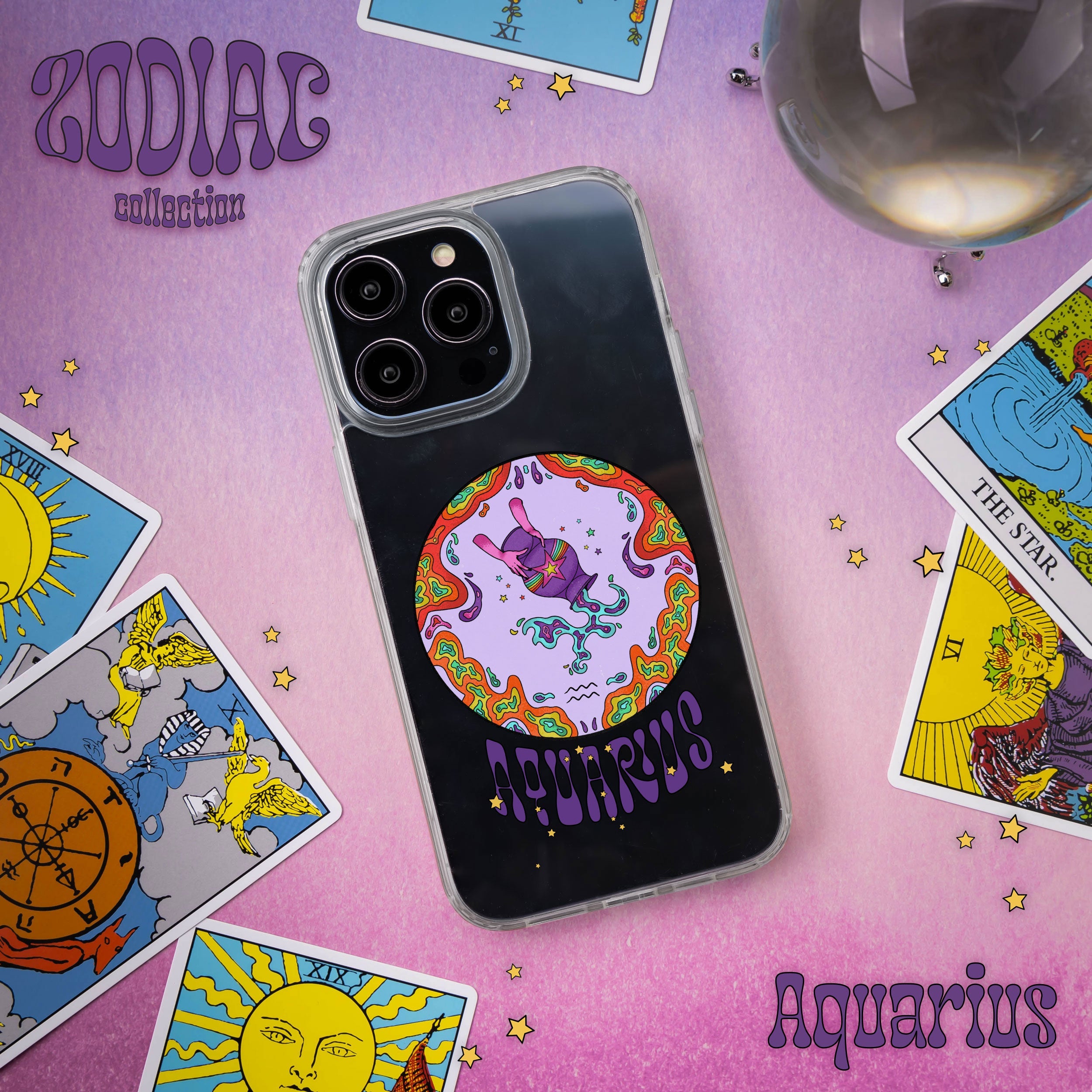 Zodiac Constellation Mag-Safe Phone Case for iPhone 15