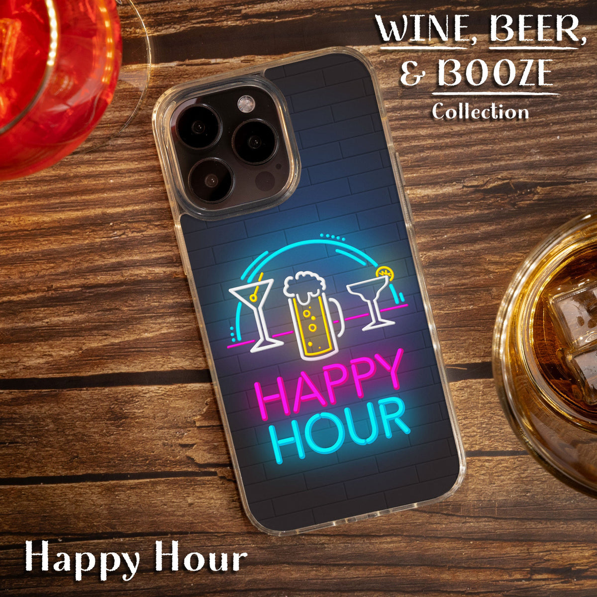 Wine, Beer, & Booze Mag-Safe Case for iPhone 15 Series