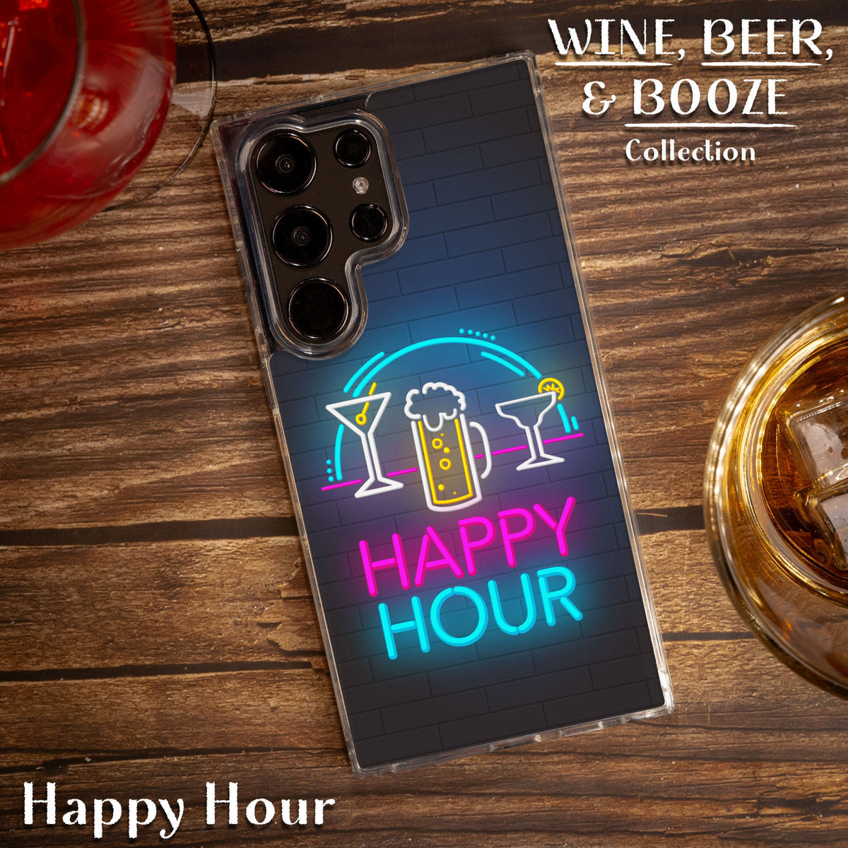 Wine, Beer & Booze Print Case for Samsung Galaxy S22, S22+, S22 Ultra
