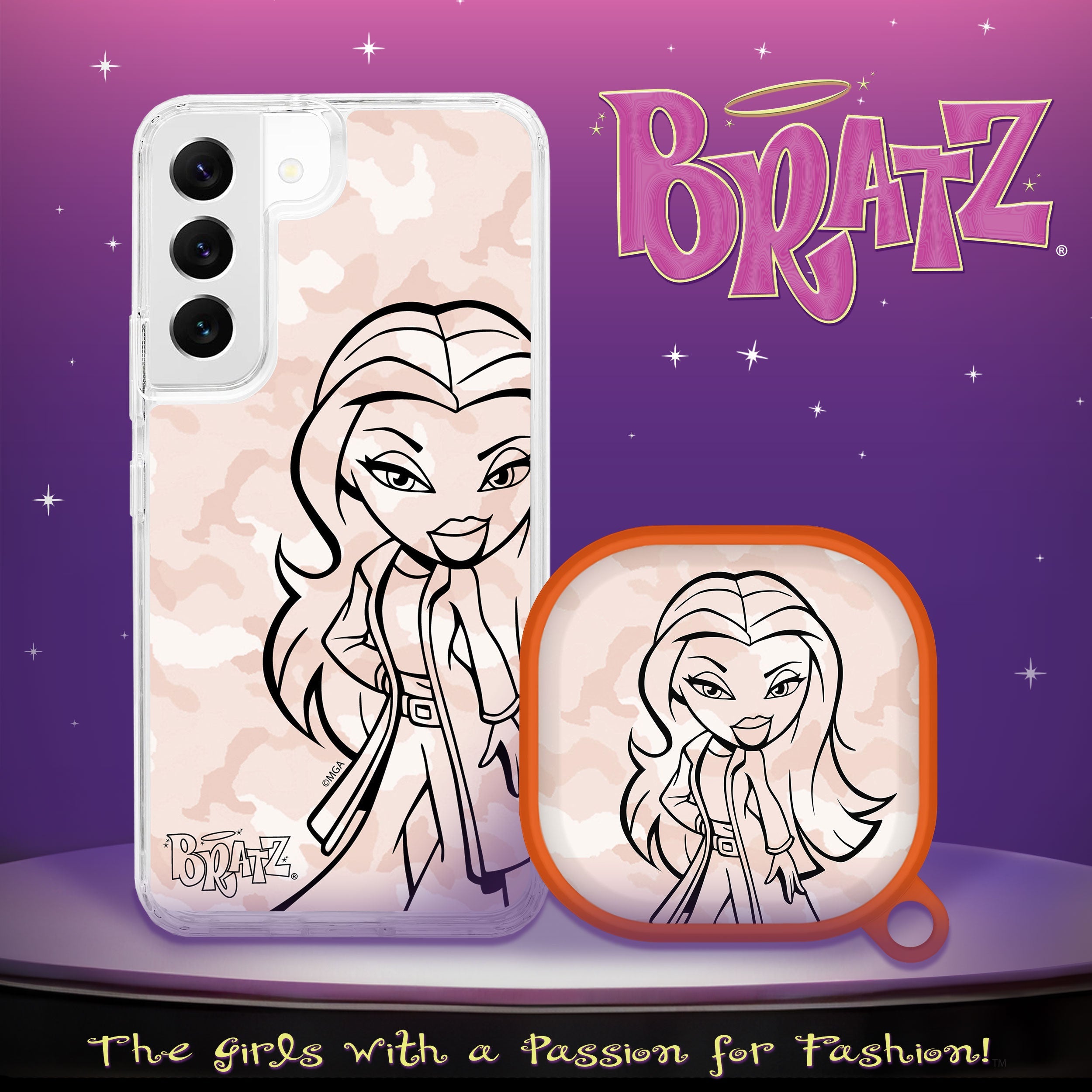 Bratz® Passion For Fashion HD Samsung Galaxy S22 Series and Buds Pro Combo Package