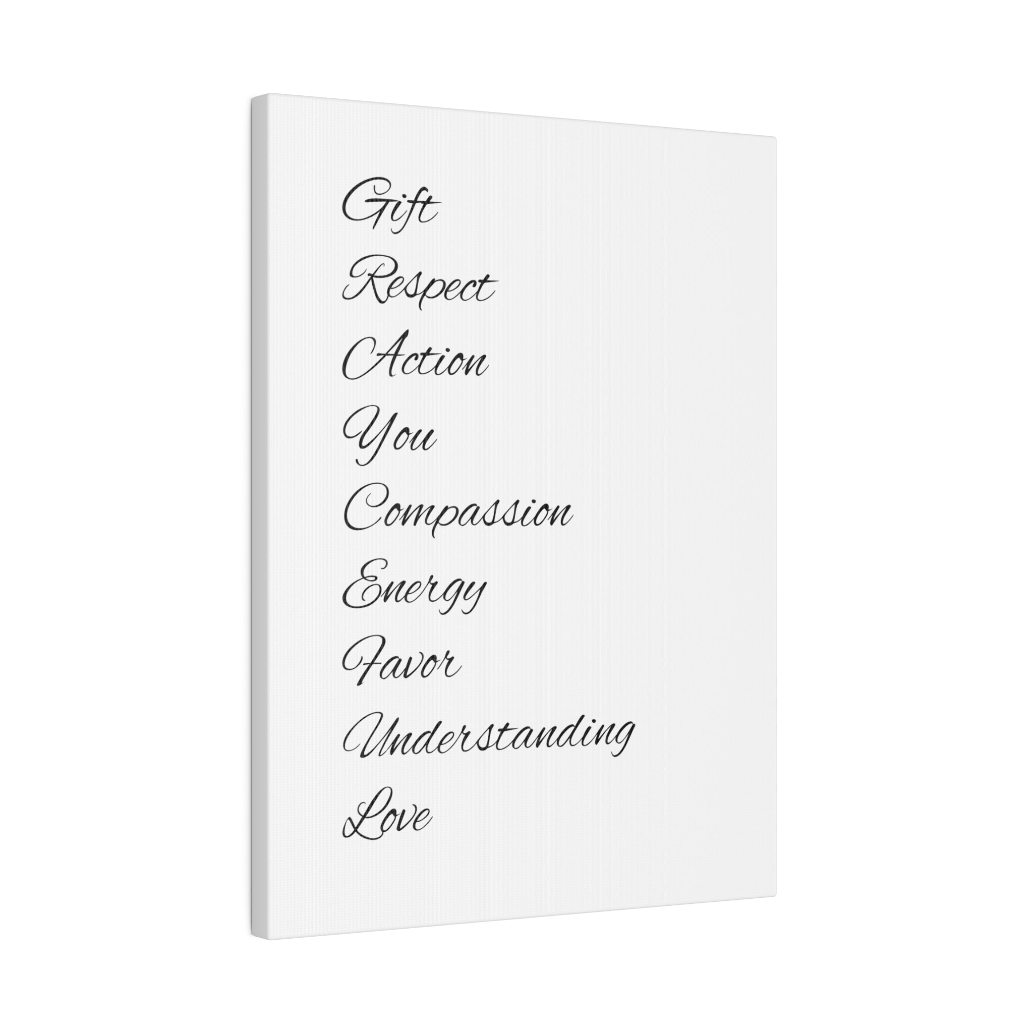 Minimalist Matte Canvas Wall Art, Stretched Black and White Decor