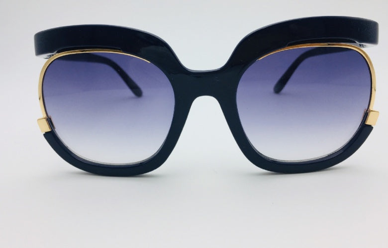 Cat Eye Half-Frame UV400 Sunglasses for Women