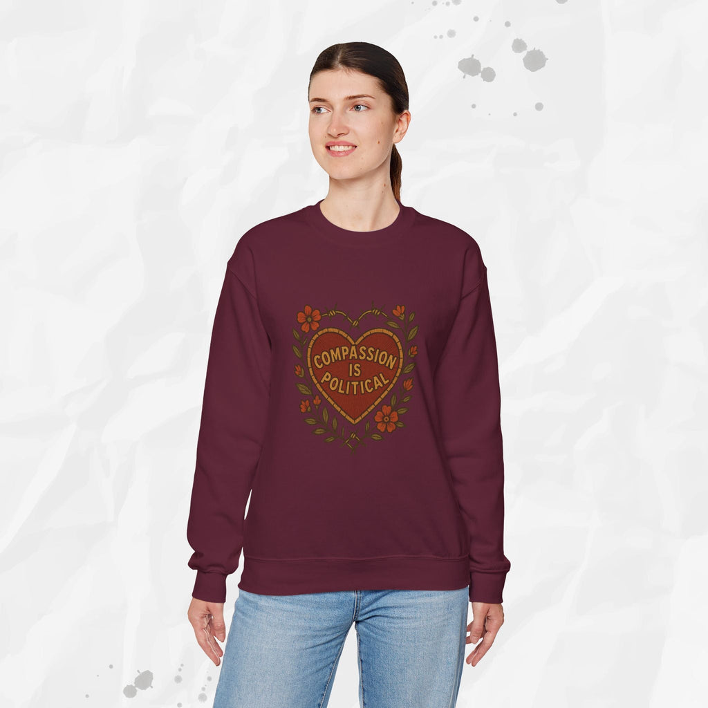 Compassion Is Political - Crewneck Sweatshirt
