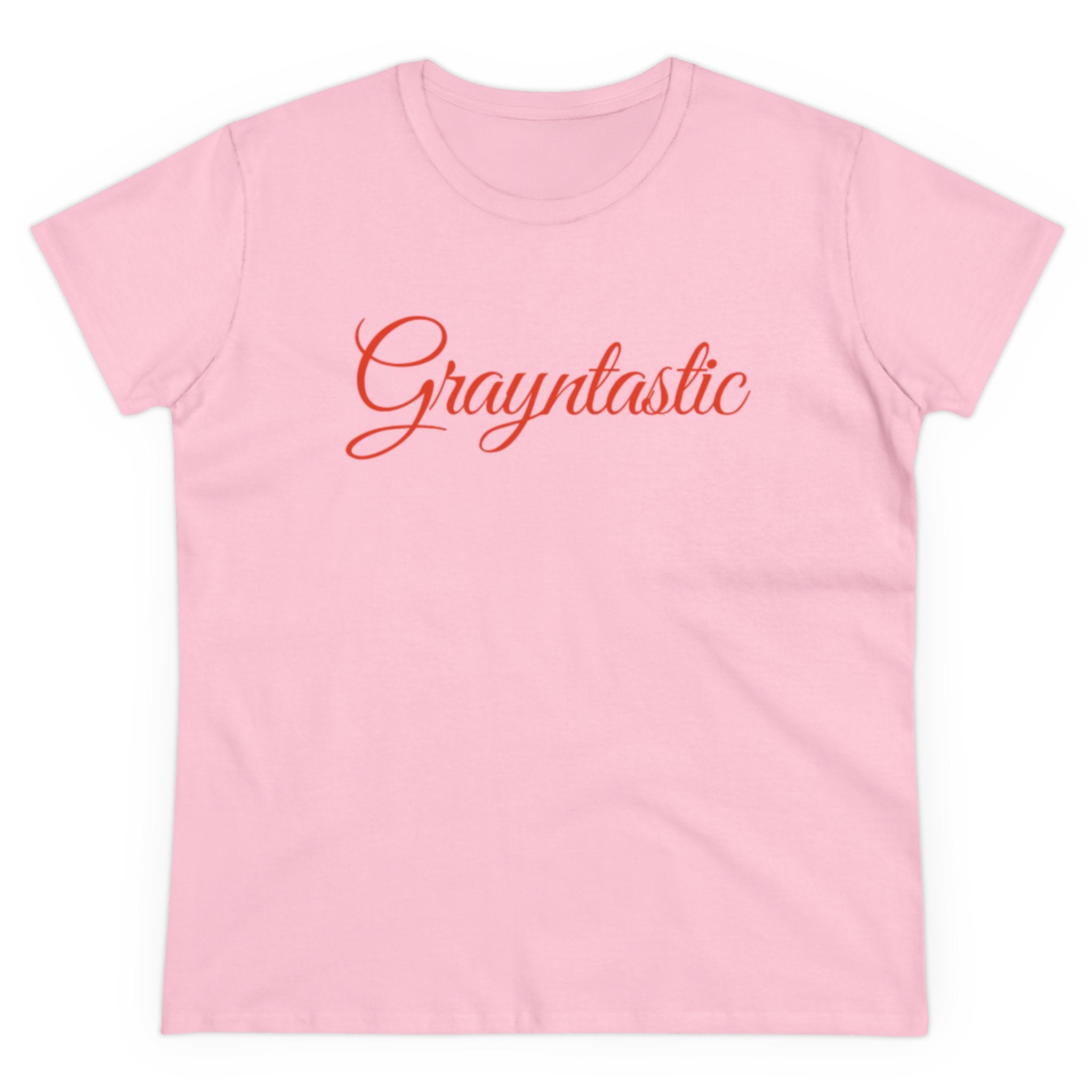 Women's Midweight Cotton T-Shirt - Casual Minimalist Crew