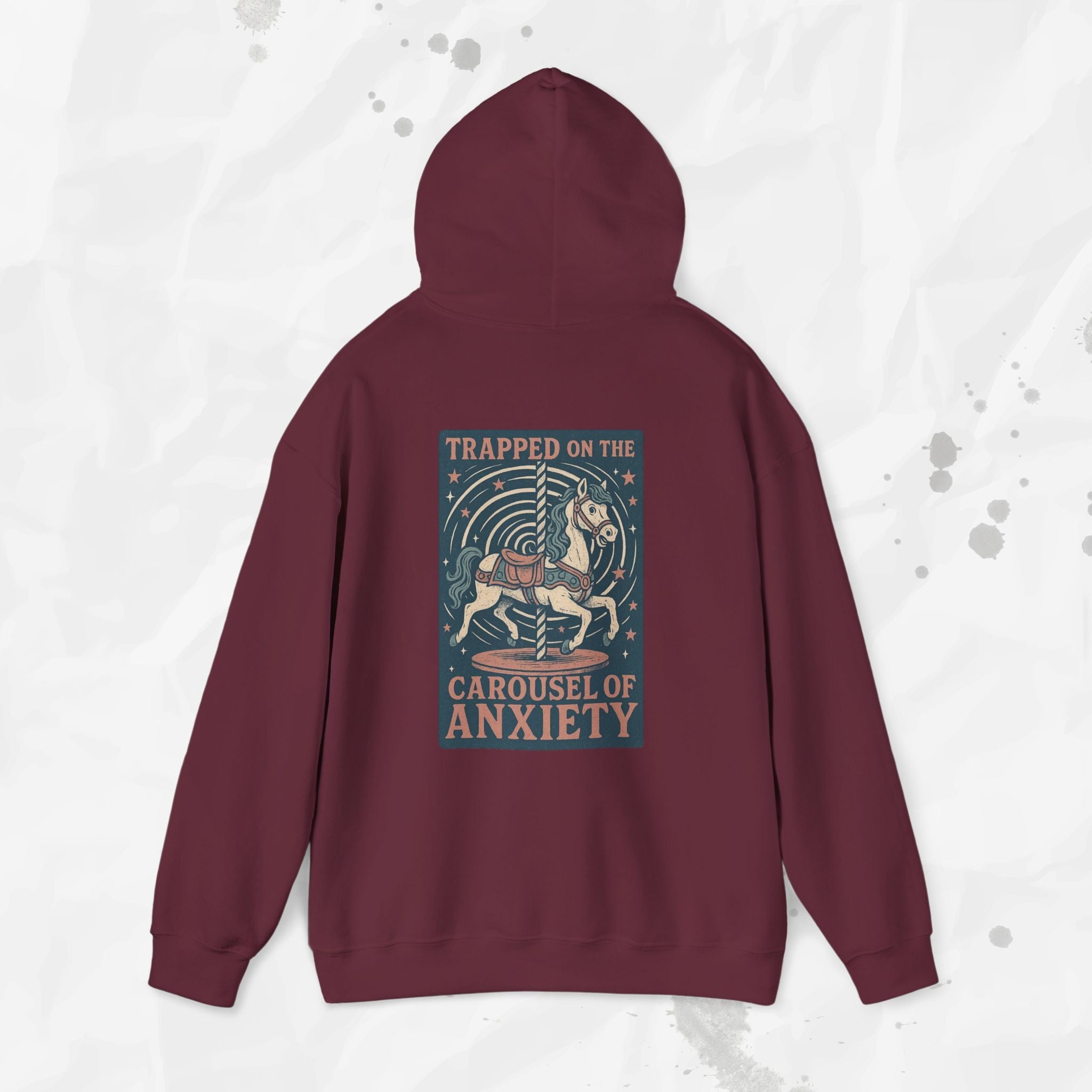 Trapped on the Carousel of Anxiety - Hoodie