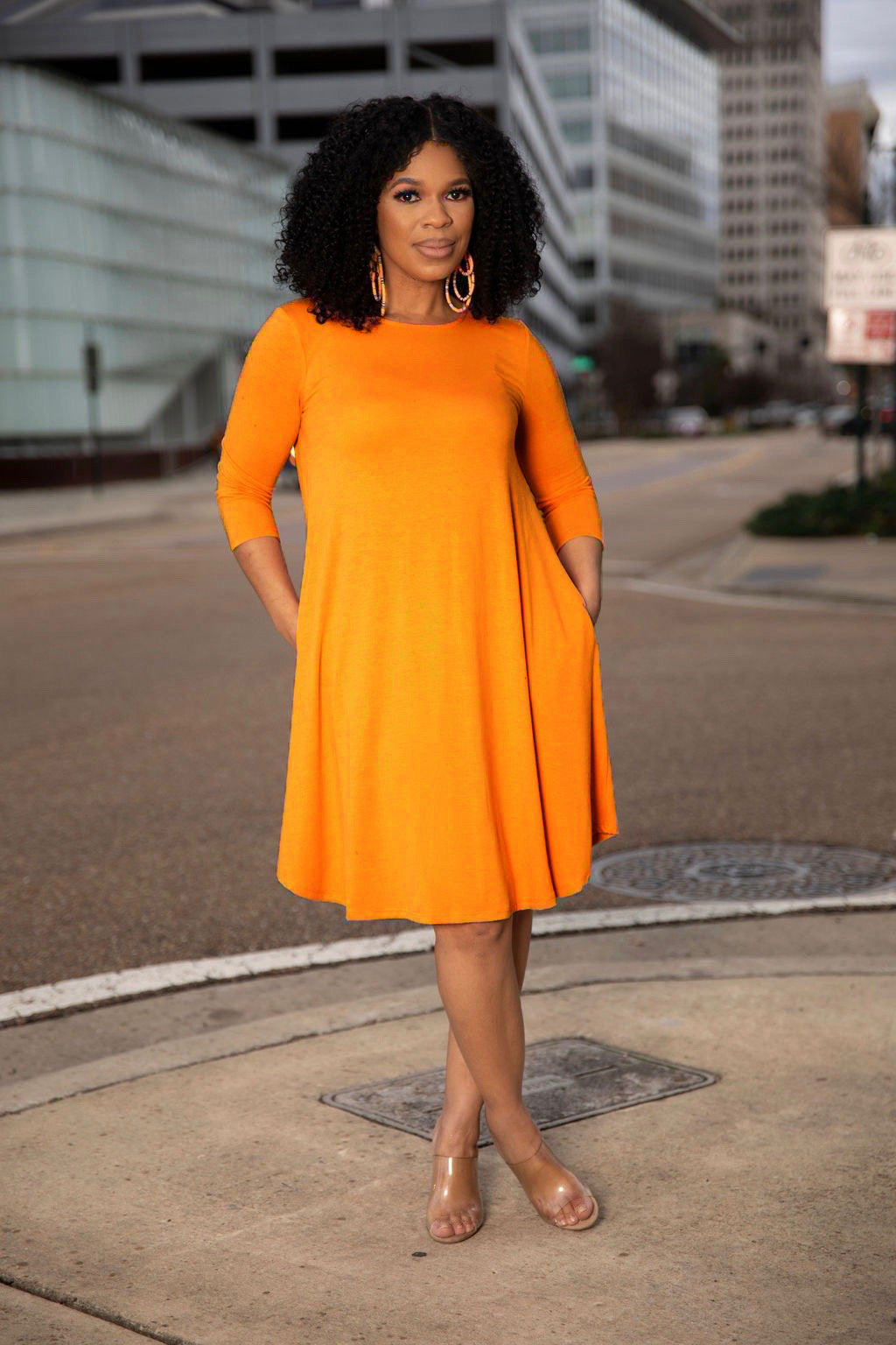 Women Clothing Dress Long Sleeve T-shirt Mid Solid Color Basic Summer Autumn