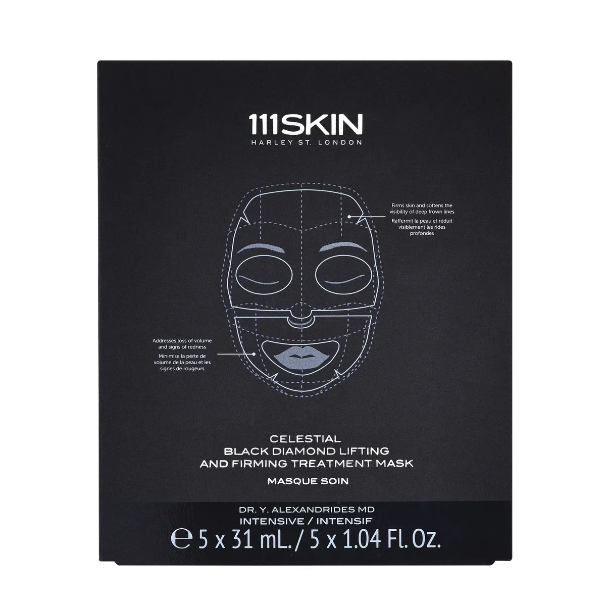 111SKIN Celestial Black Diamond Lifting and Firming Treatment Mask box