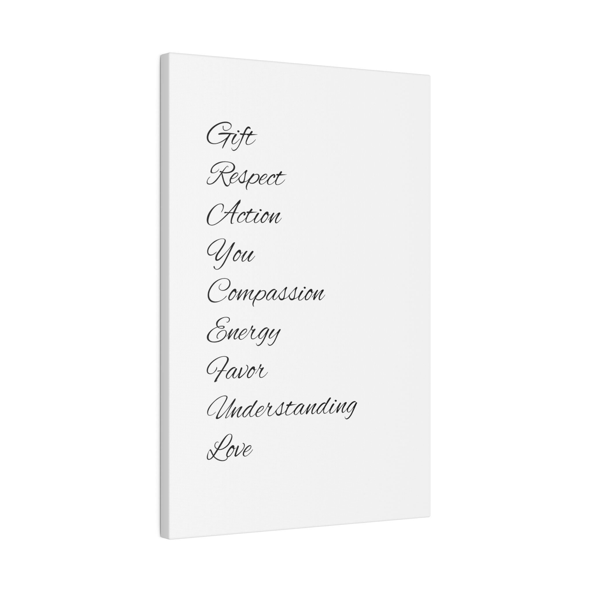 Minimalist Matte Canvas Wall Art, Stretched Black and White Decor