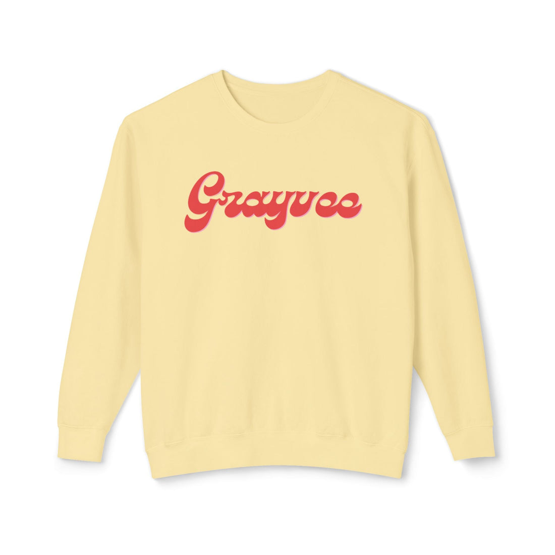 Unisex Lightweight Crewneck Sweatshirt in Charcoal and Cream