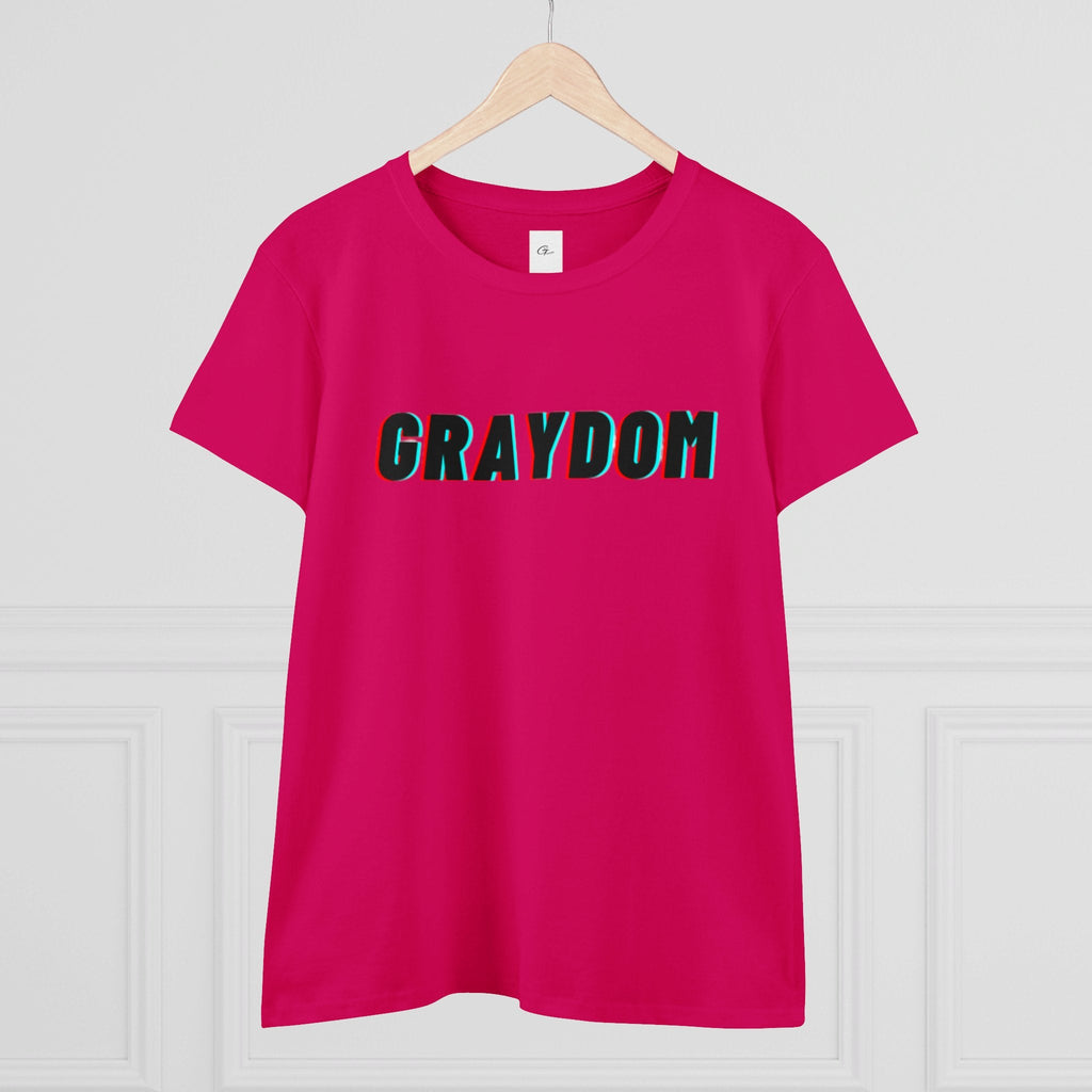 Women's Midweight Cotton Crew Neck Tee - Minimalist Streetwear Style