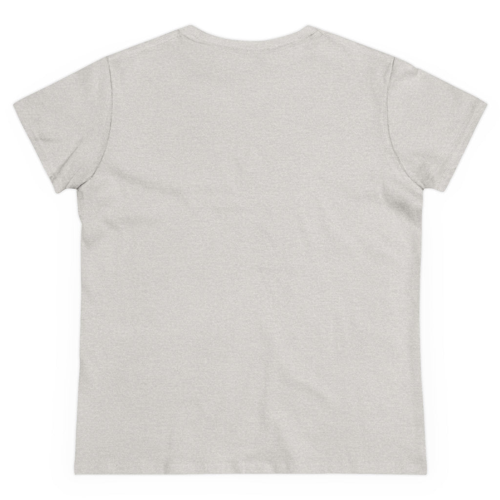 Women's Midweight Cotton T-Shirt - Casual Minimalist Crew