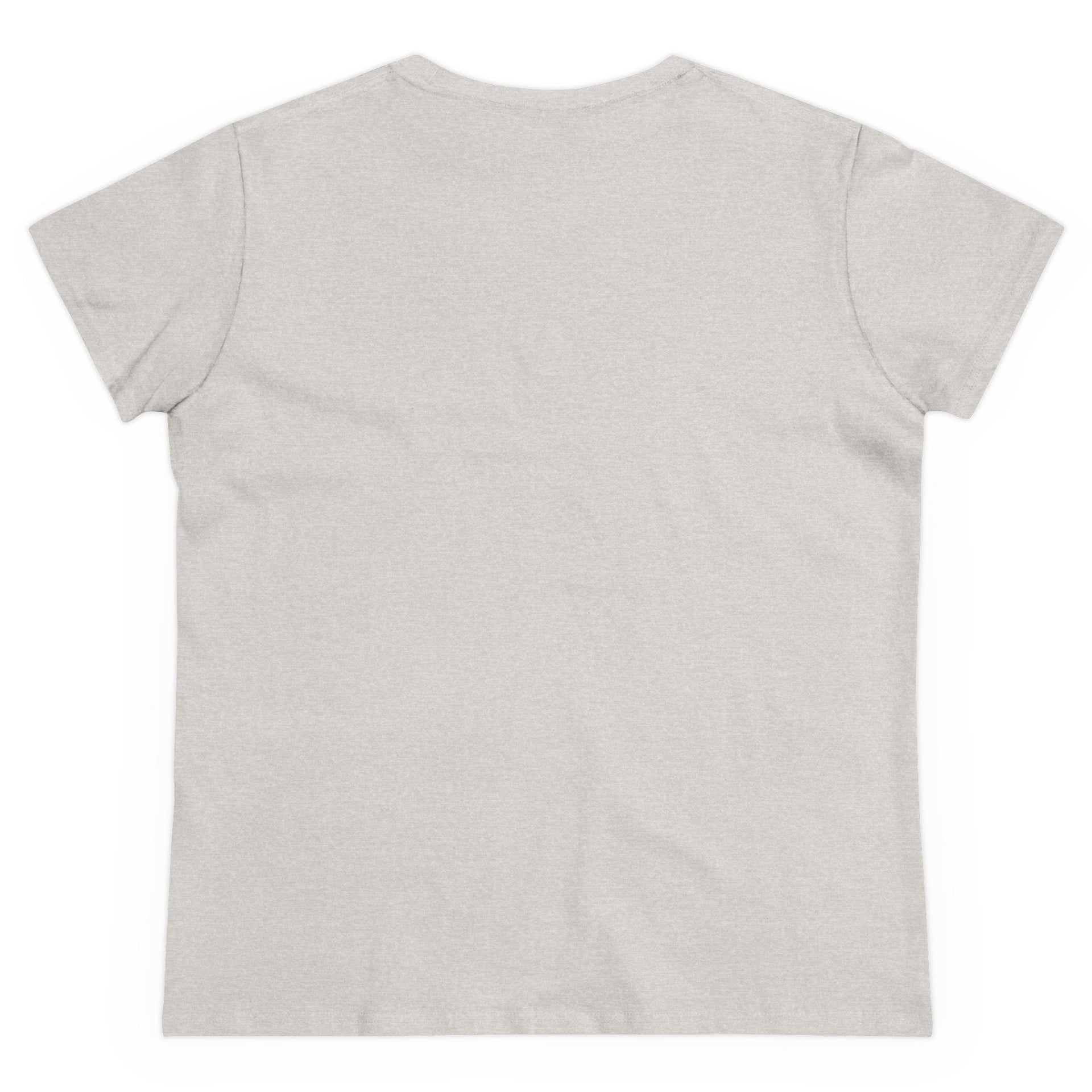 Women's Midweight Cotton T-Shirt - Casual Minimalist Crew