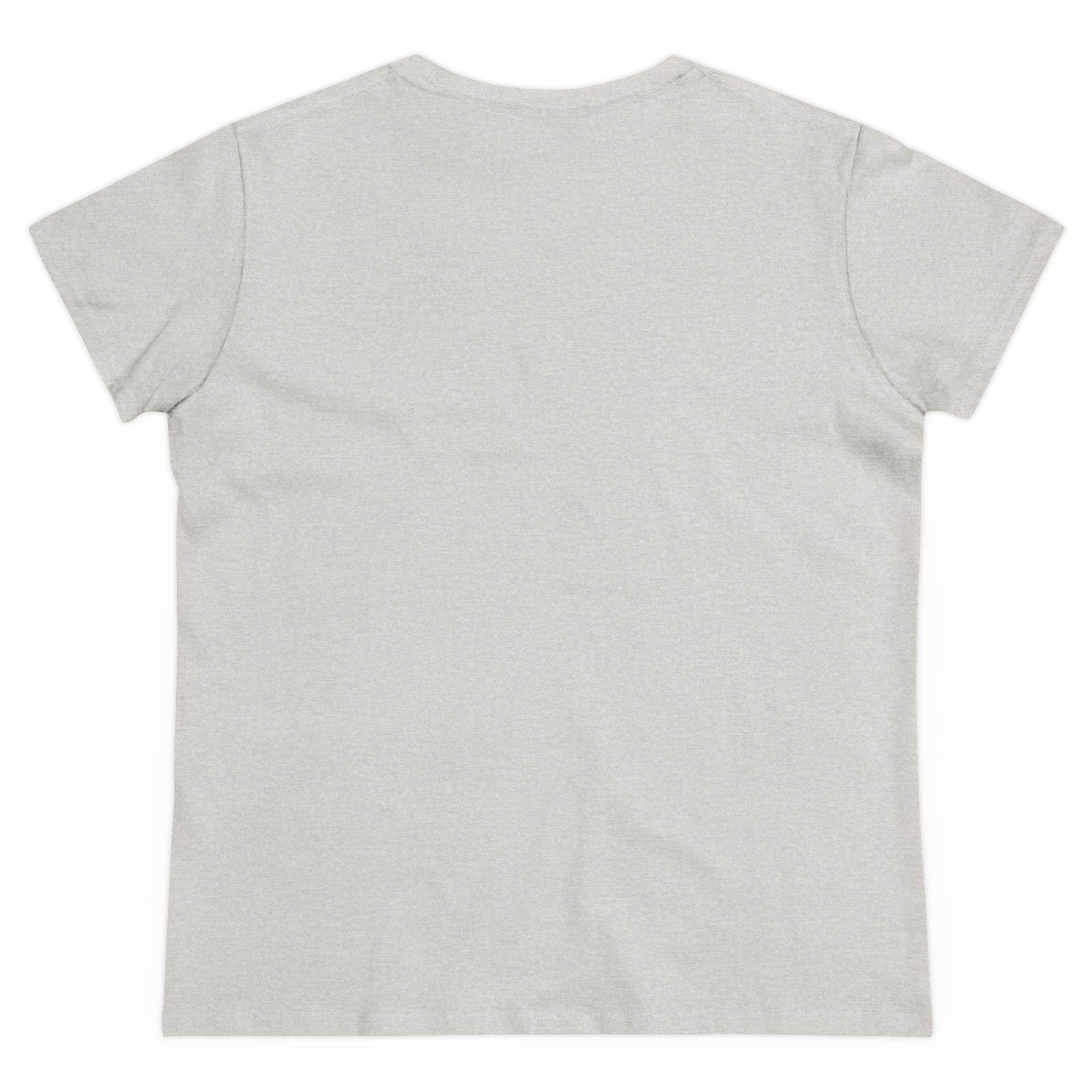 Women's Midweight Cotton T-Shirt - Casual Minimalist Crew