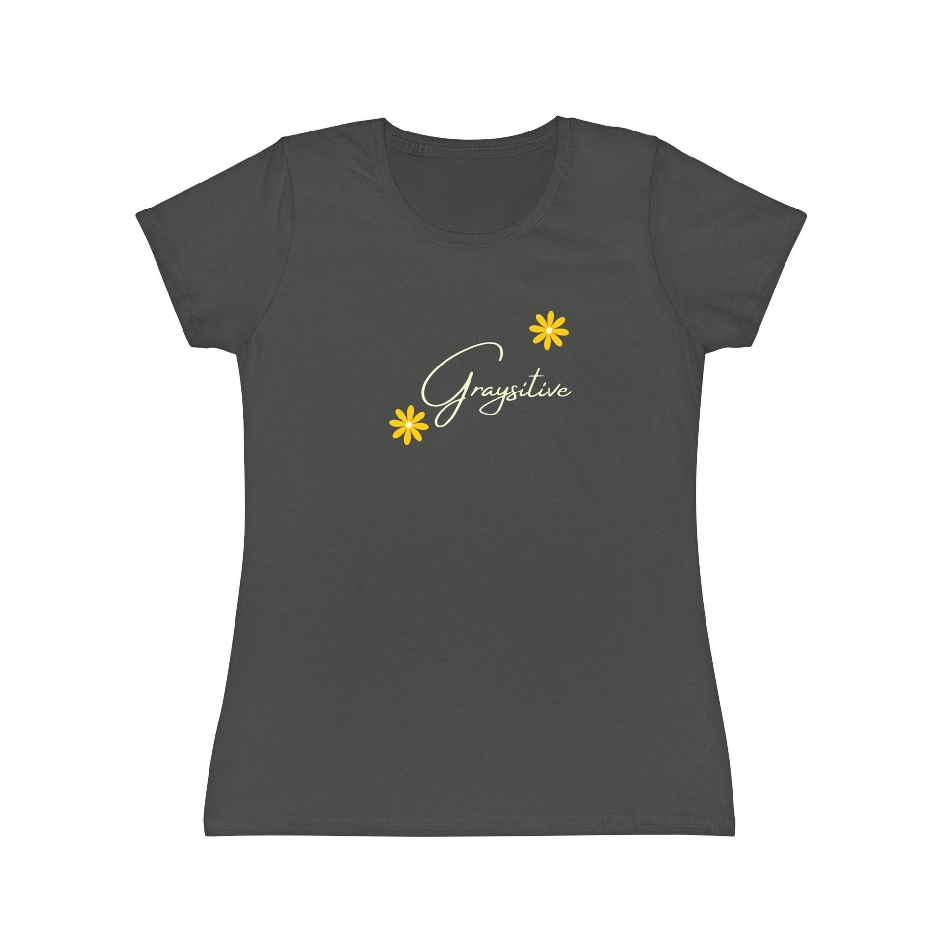 Women's Floral Graphic T-Shirt in Black, Pink, and Gray