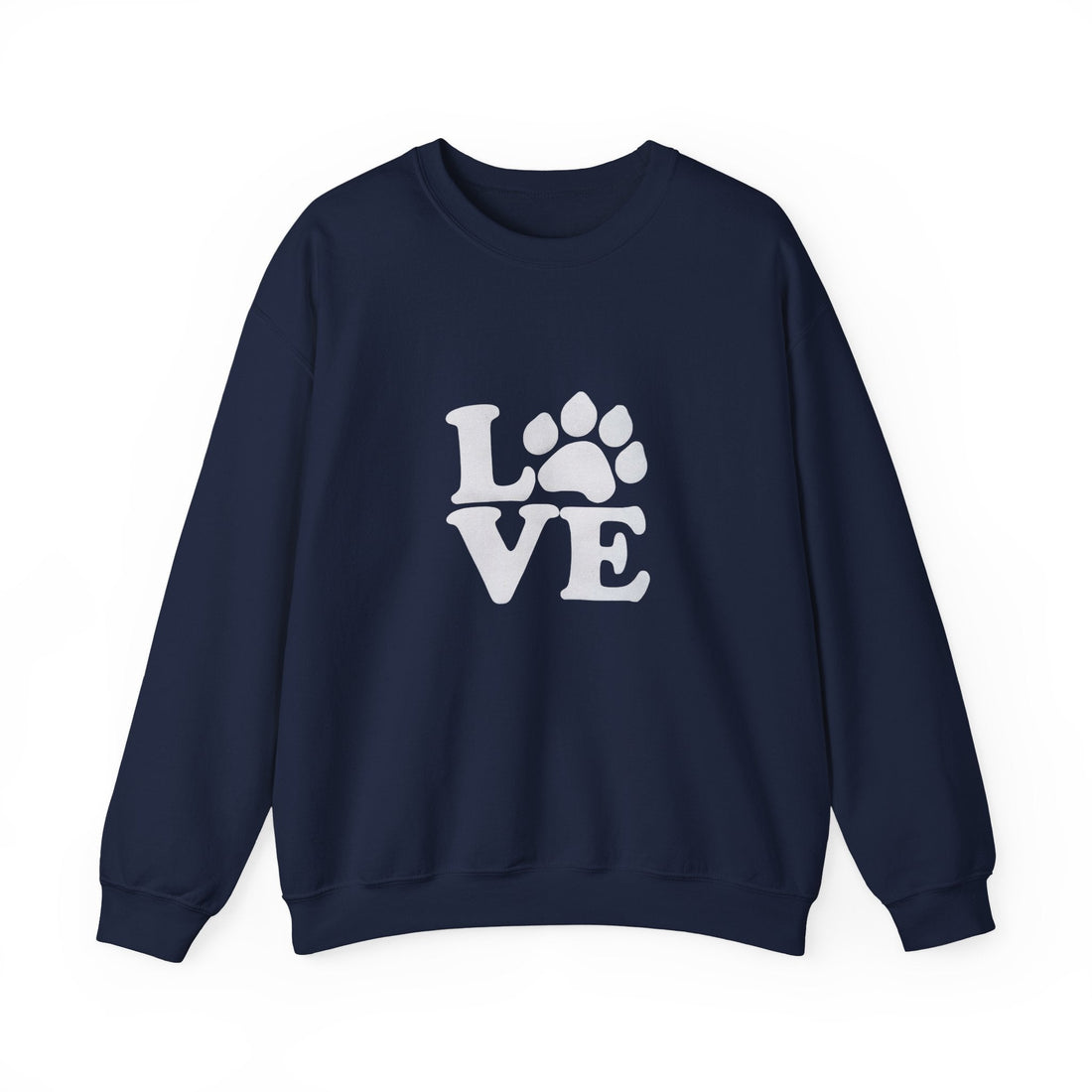 Love Paw Print Sweatshirt Sizes Small - 4XL (8 colors)