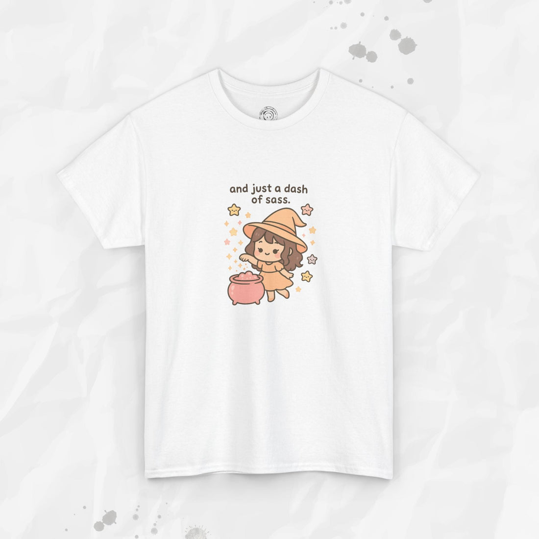 And Just a Dash of Sass Graphic Tee in Soft Pink and Grey - Image 3