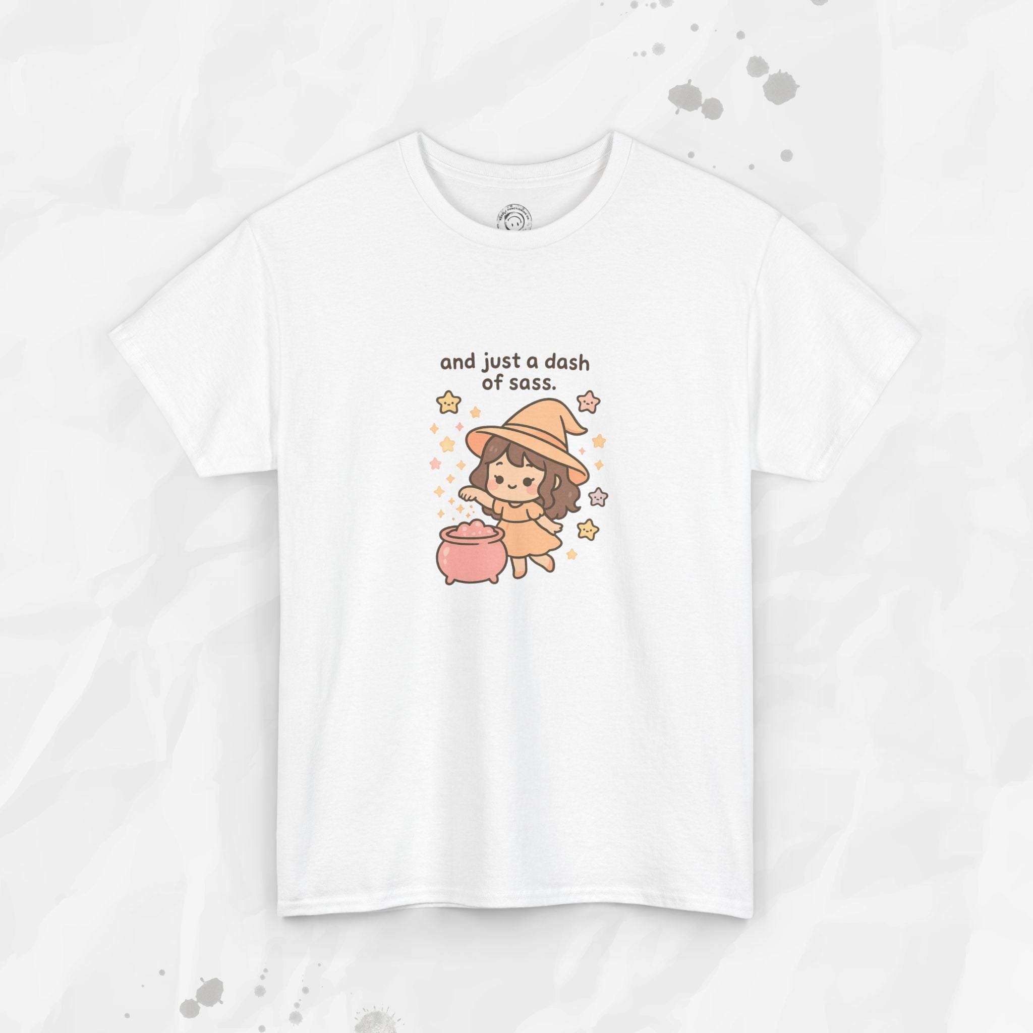 And Just a Dash of Sass Graphic Tee in Soft Pink and Grey - Image 3