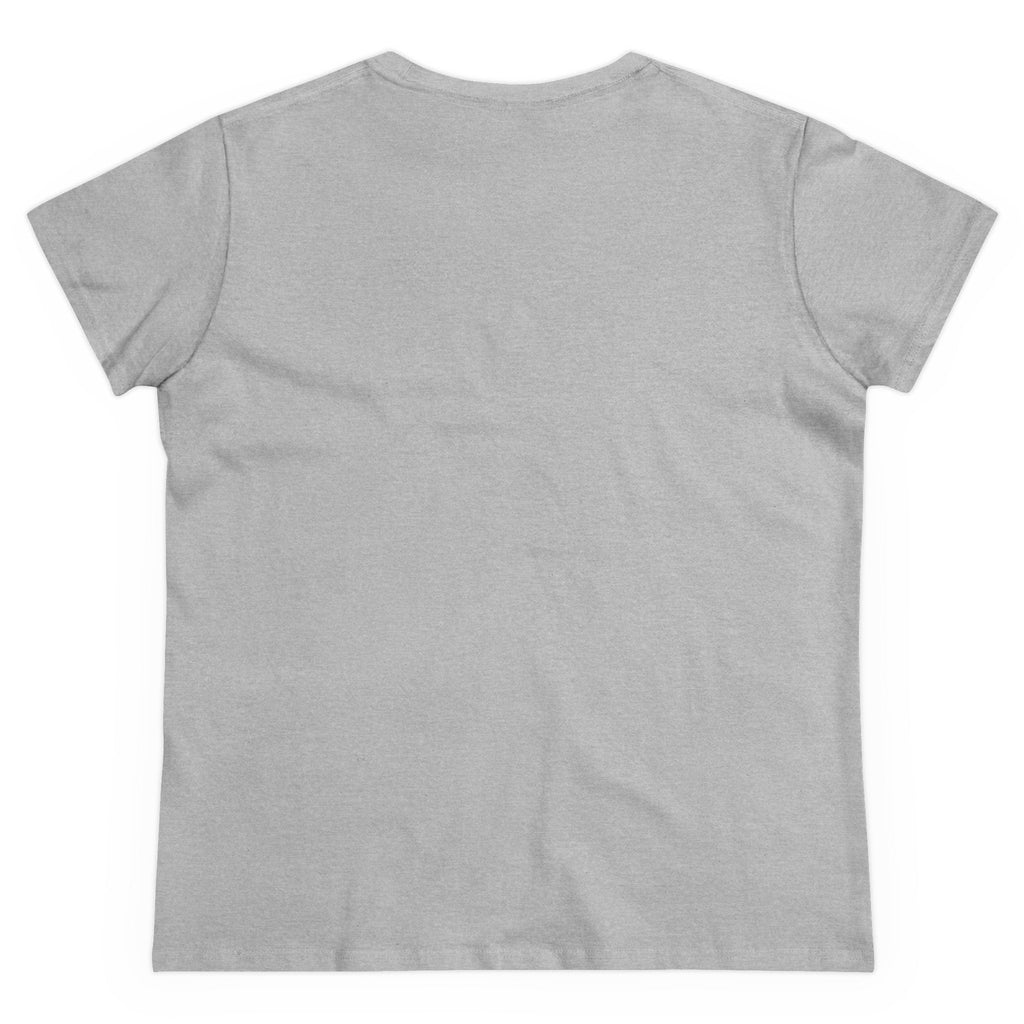 Women's Midweight Cotton T-Shirt - Casual Minimalist Crew