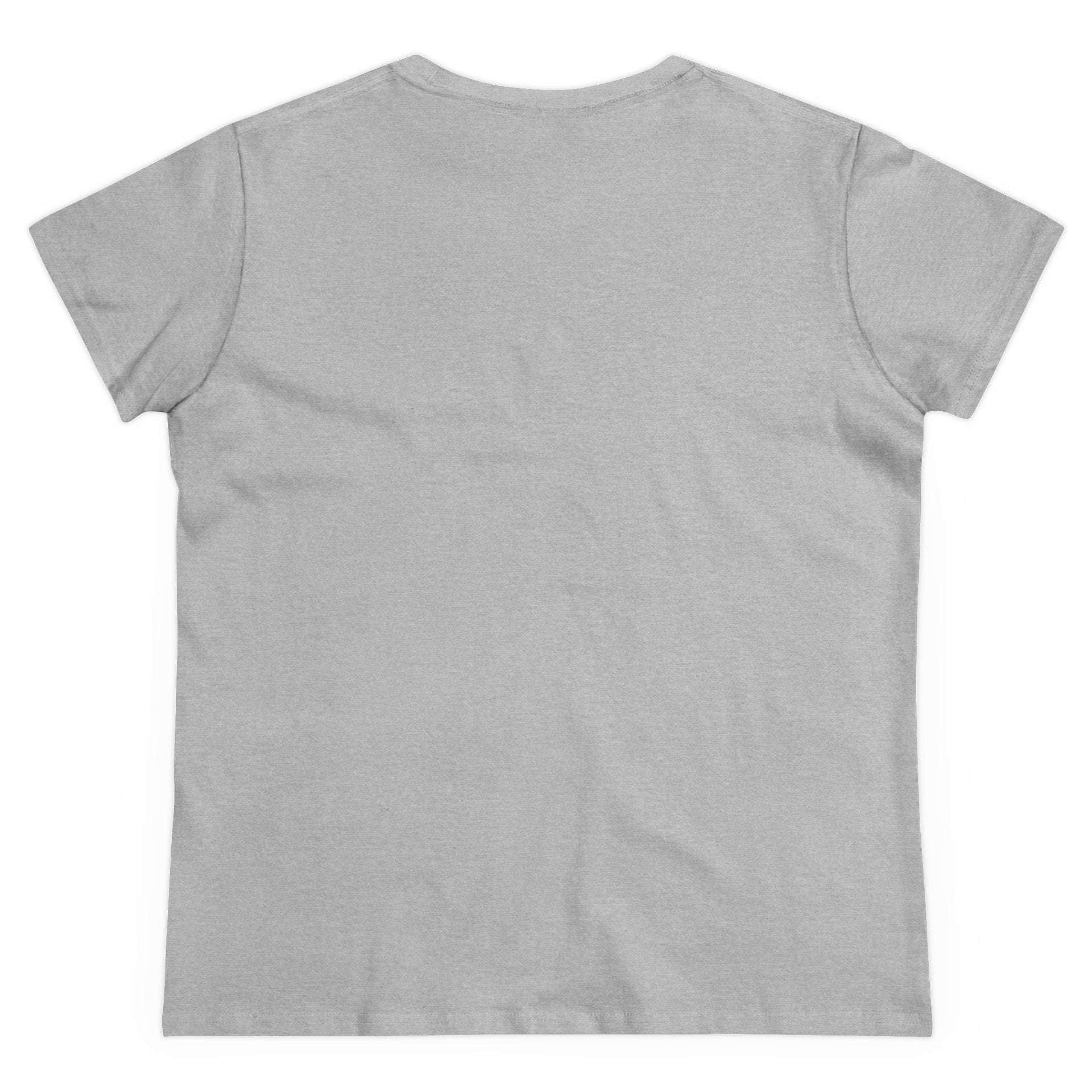 Women's Midweight Cotton T-Shirt - Casual Minimalist Crew