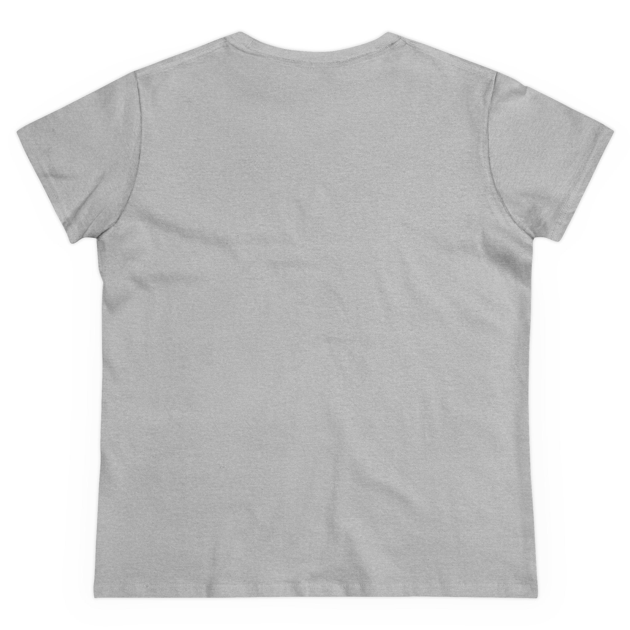 Women's Midweight Cotton T-Shirt - Casual Minimalist Crew
