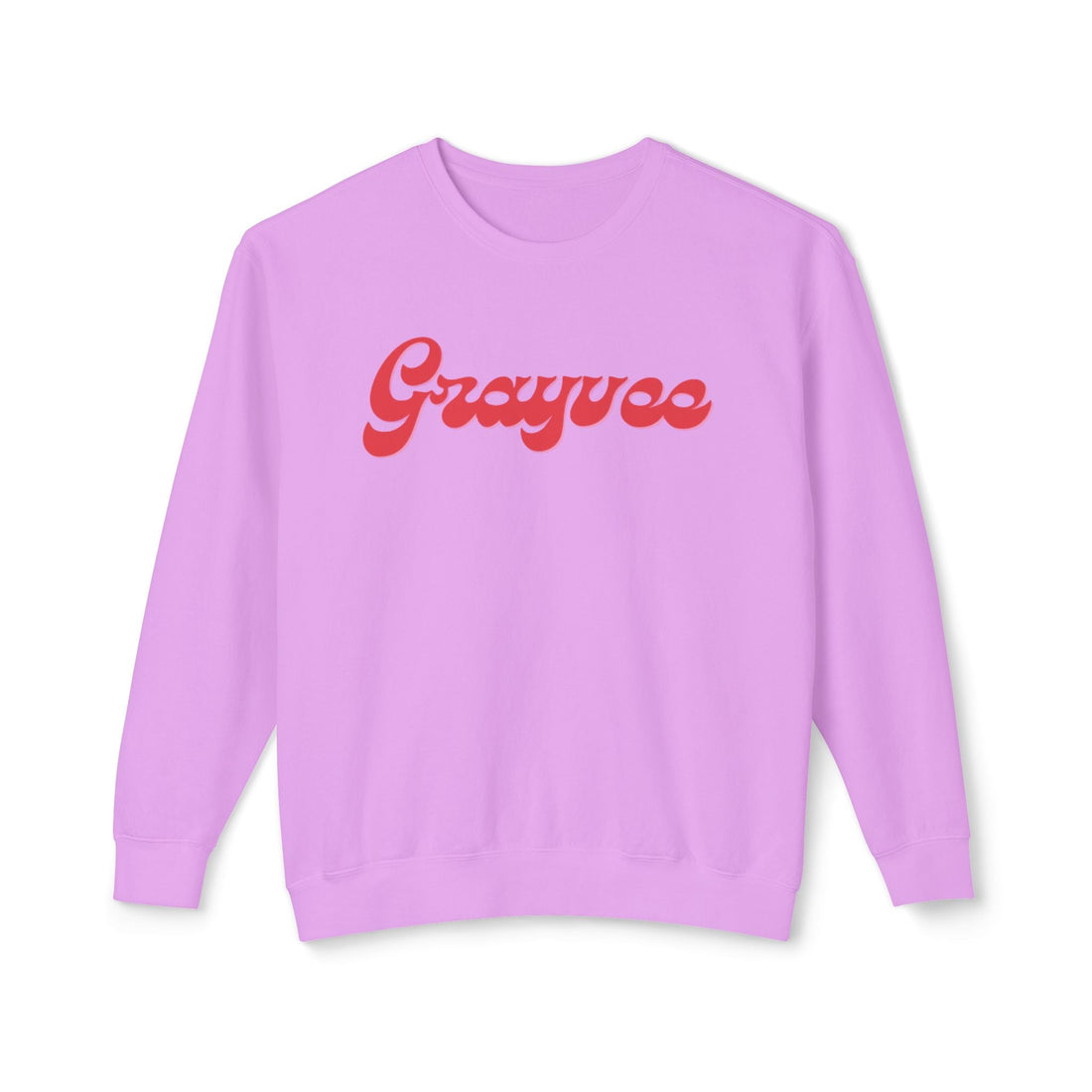 Unisex Lightweight Crewneck Sweatshirt in Charcoal and Cream