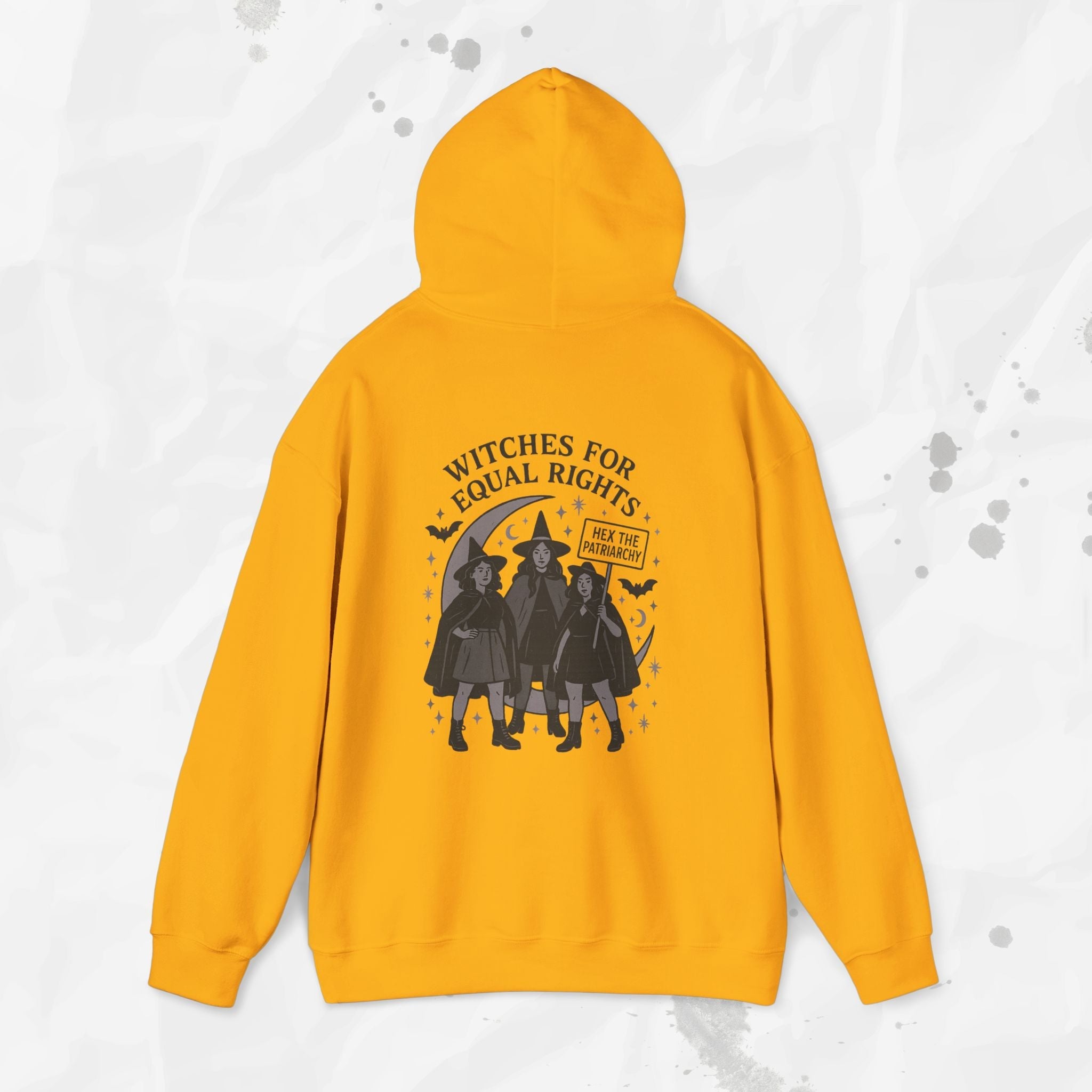 Witches for Equal Rights Graphic Hoodie in Grey or Blue - Image 5