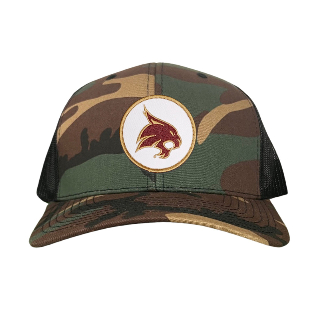 Texas State University Bobcat Supercat Circle Patch Snapback Hat