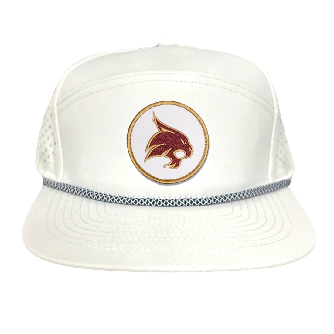 Texas State University Bobcat Supercat Circle Patch Snapback Hat