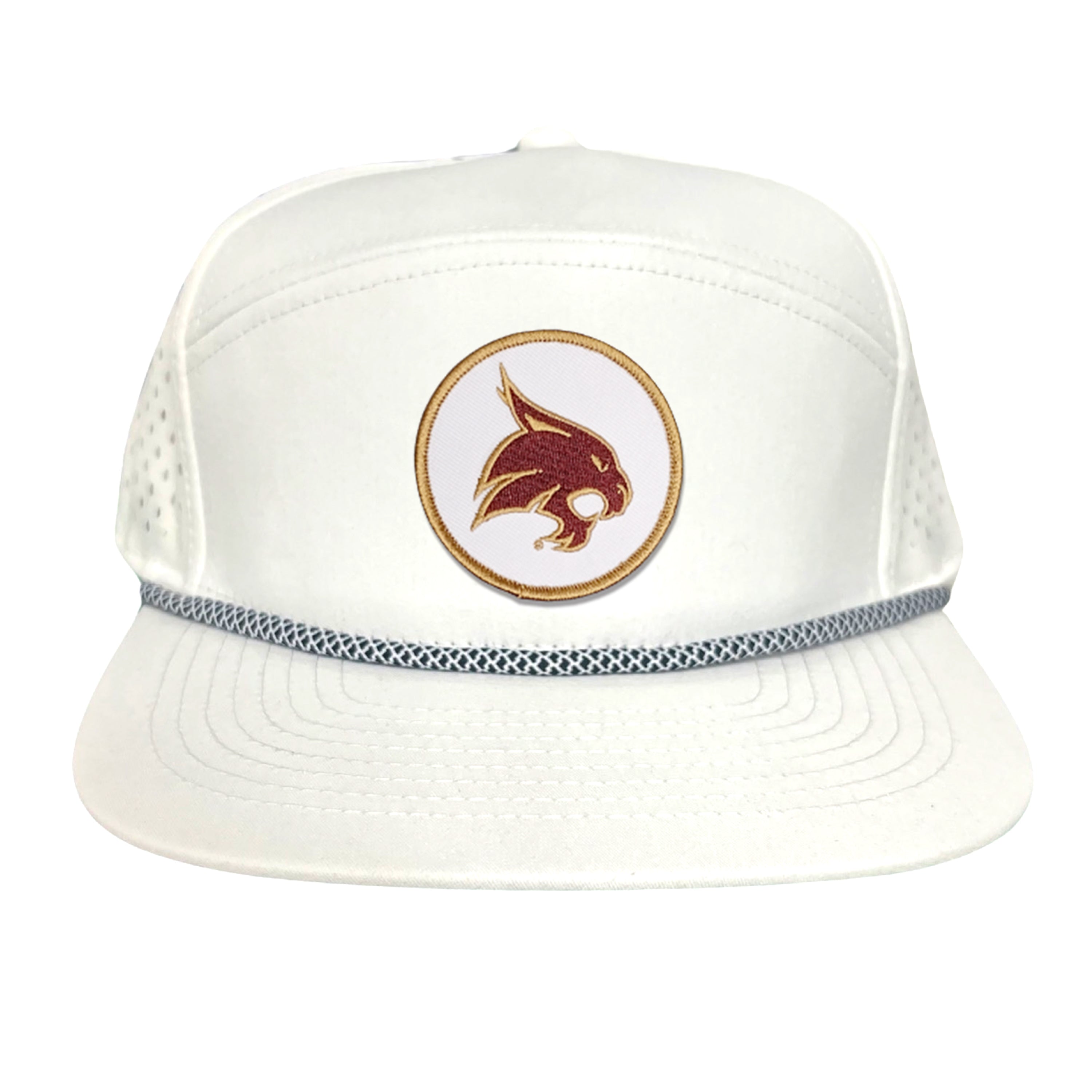 Texas State University Bobcat Supercat Circle Patch Snapback Hat