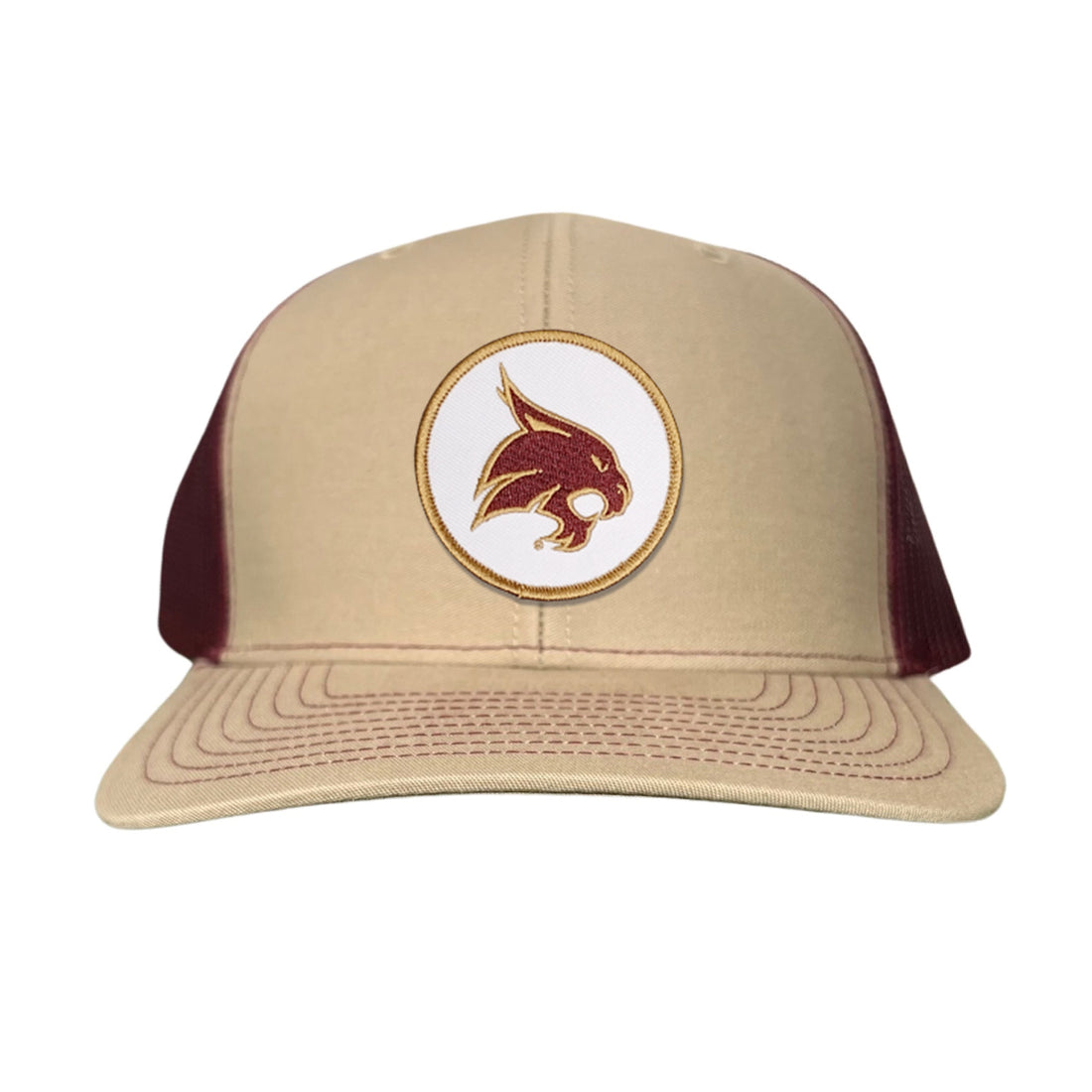 Texas State University Bobcat Supercat Circle Patch Snapback Hat