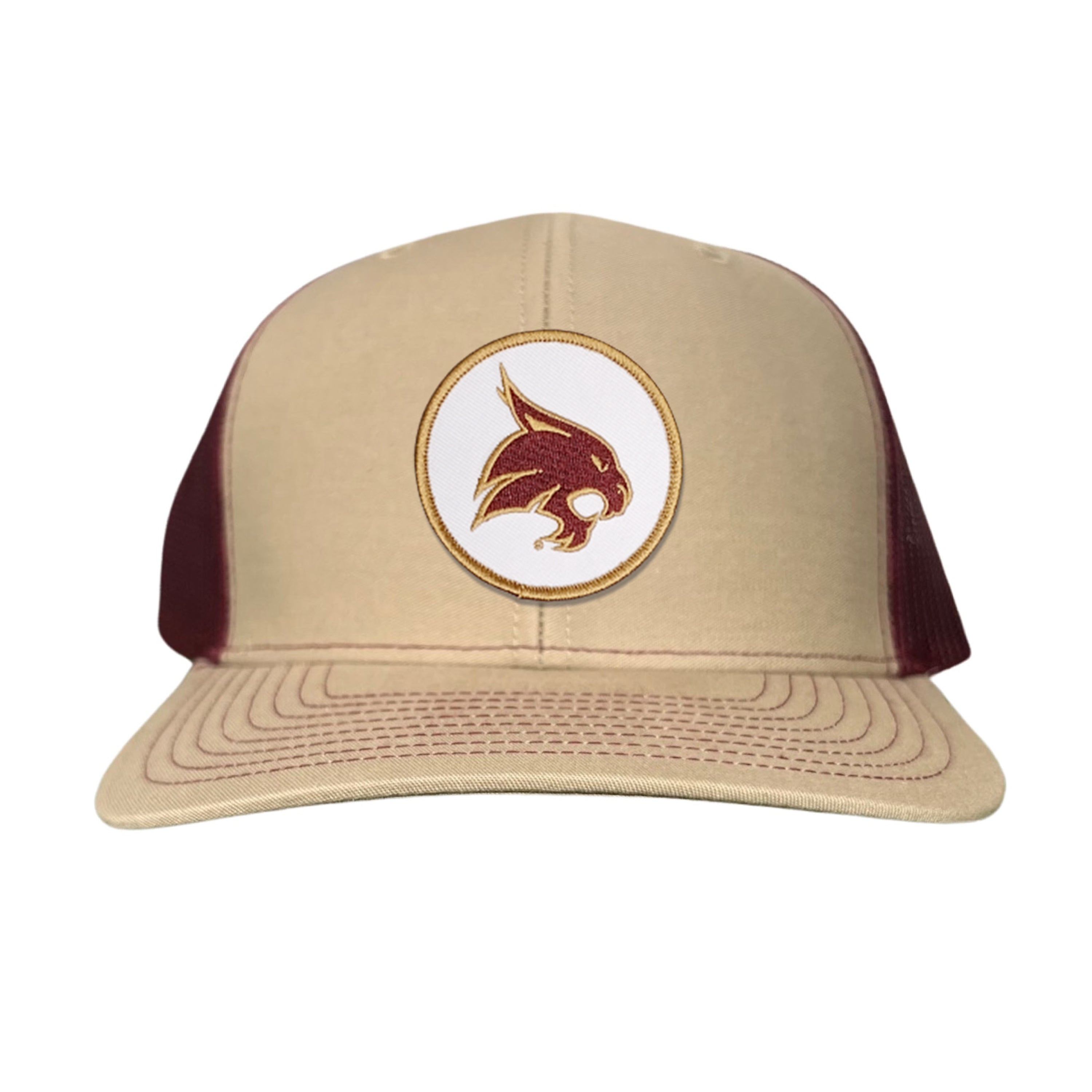 Texas State University Bobcat Supercat Circle Patch Snapback Hat