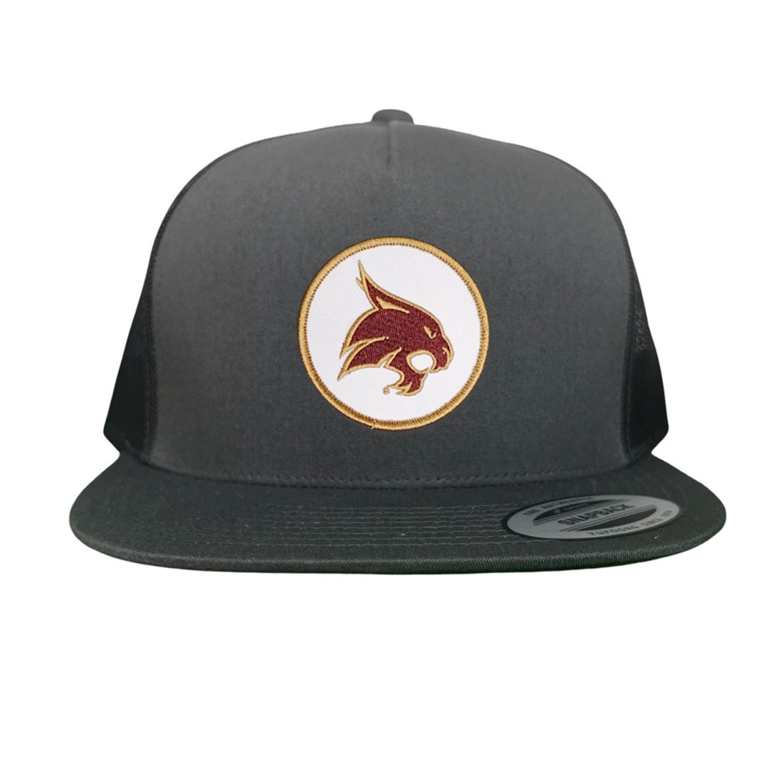 Texas State University Bobcat Supercat Circle Patch Snapback Hat