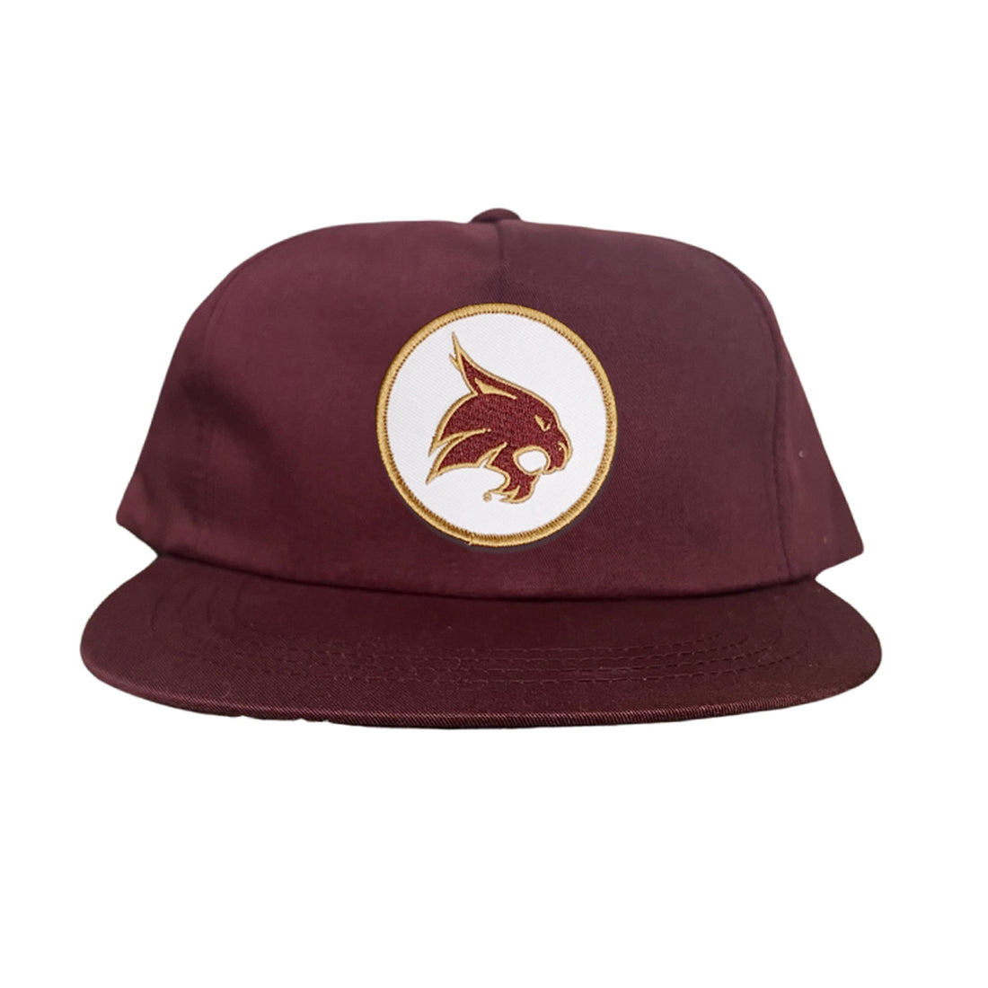 Texas State University Bobcat Supercat Circle Patch Snapback Hat