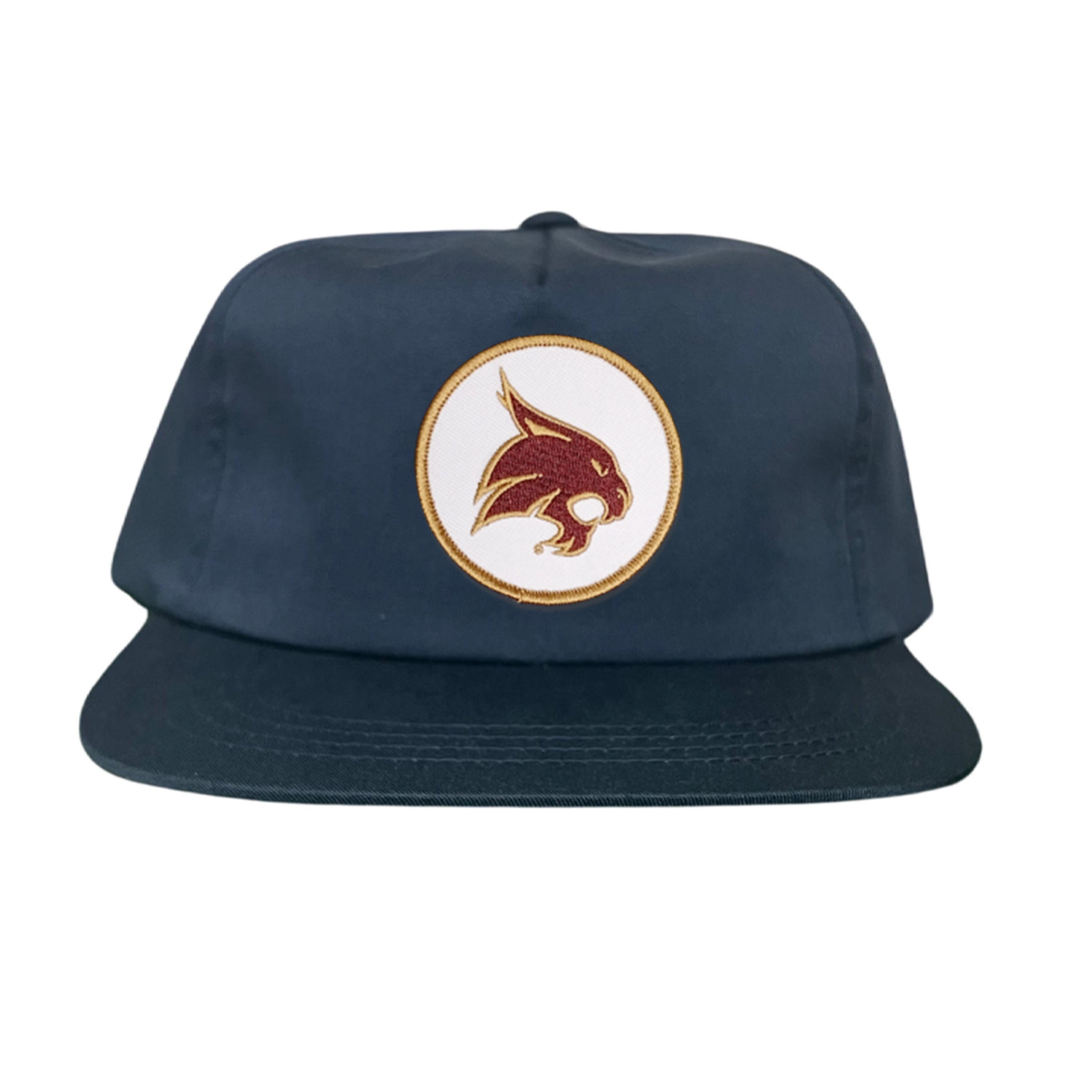 Texas State University Bobcat Supercat Circle Patch Snapback Hat