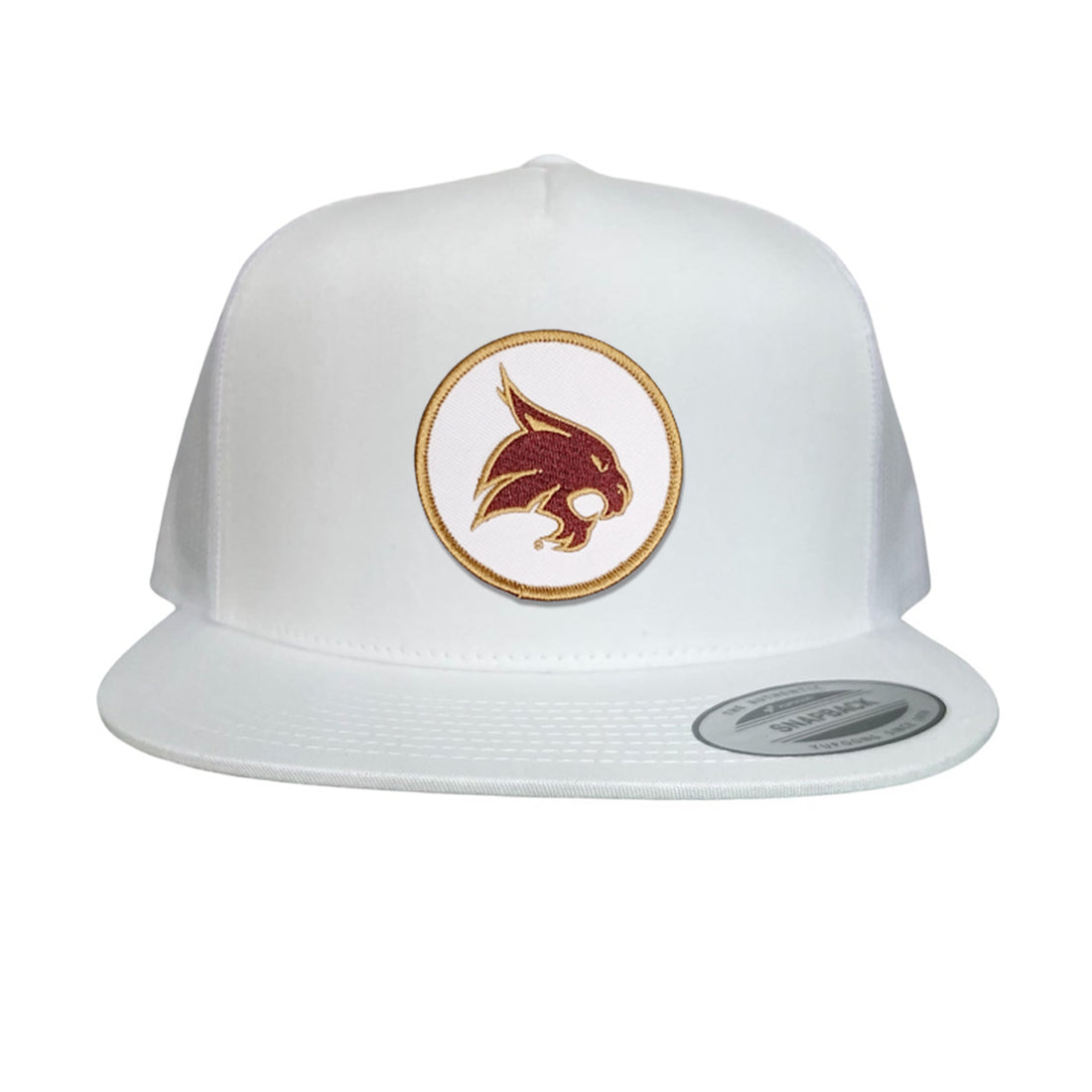 Texas State University Bobcat Supercat Circle Patch Snapback Hat
