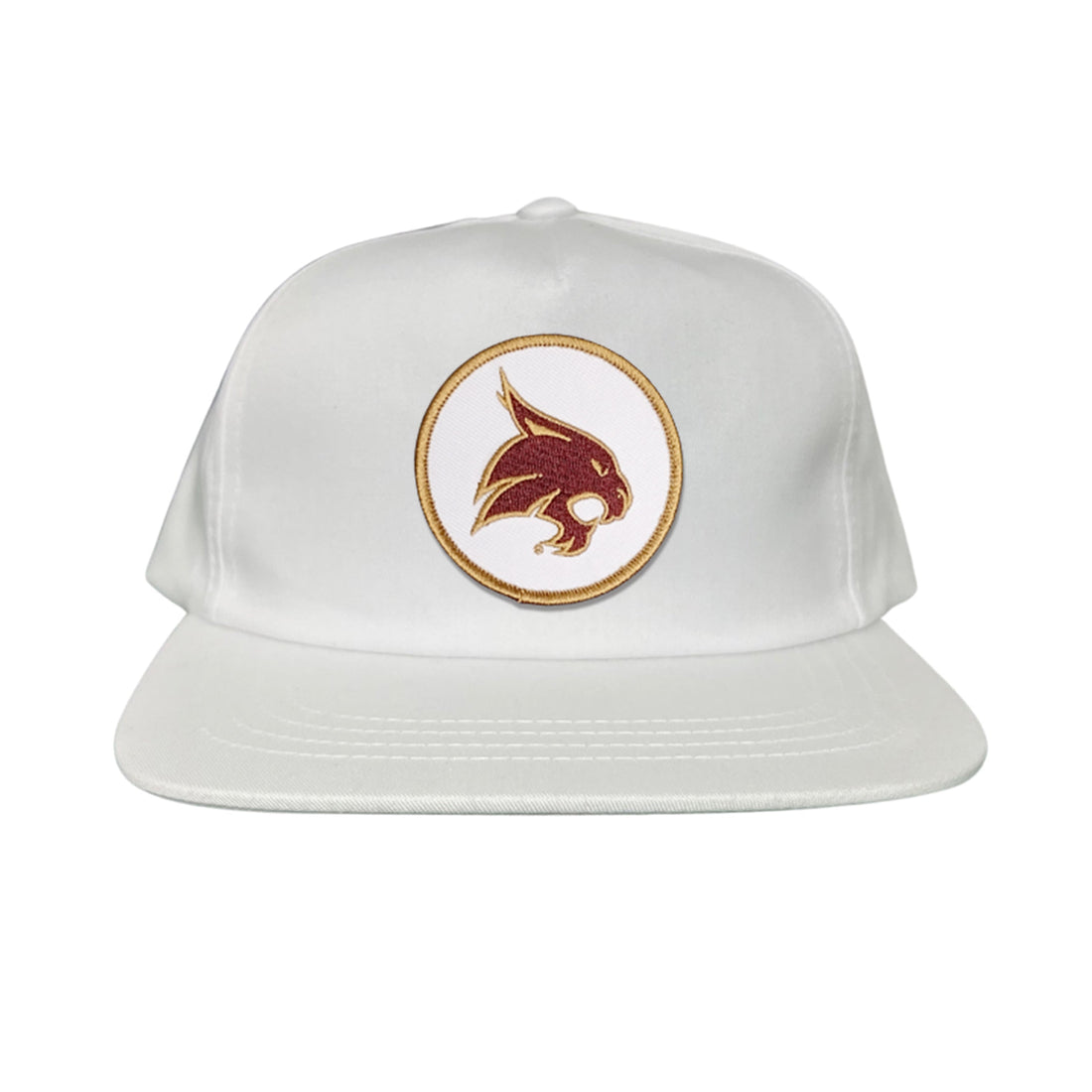 Texas State University Bobcat Supercat Circle Patch Snapback Hat