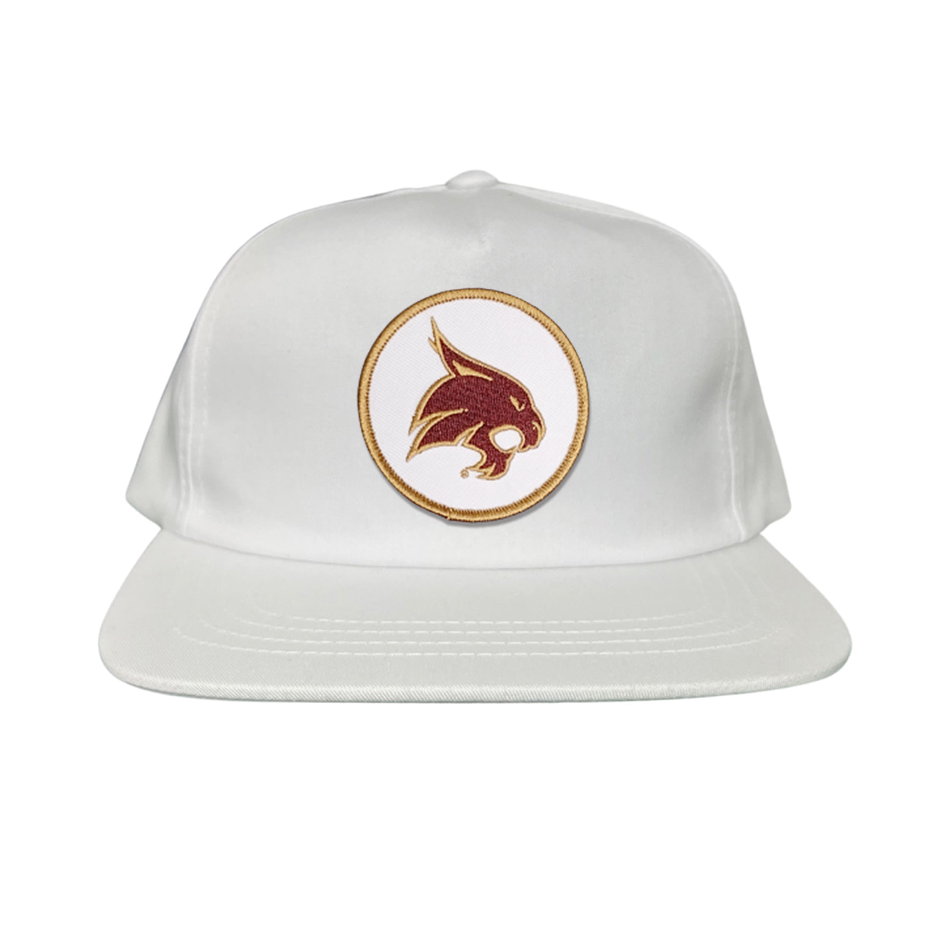 Texas State University Bobcat Supercat Circle Patch Snapback Hat