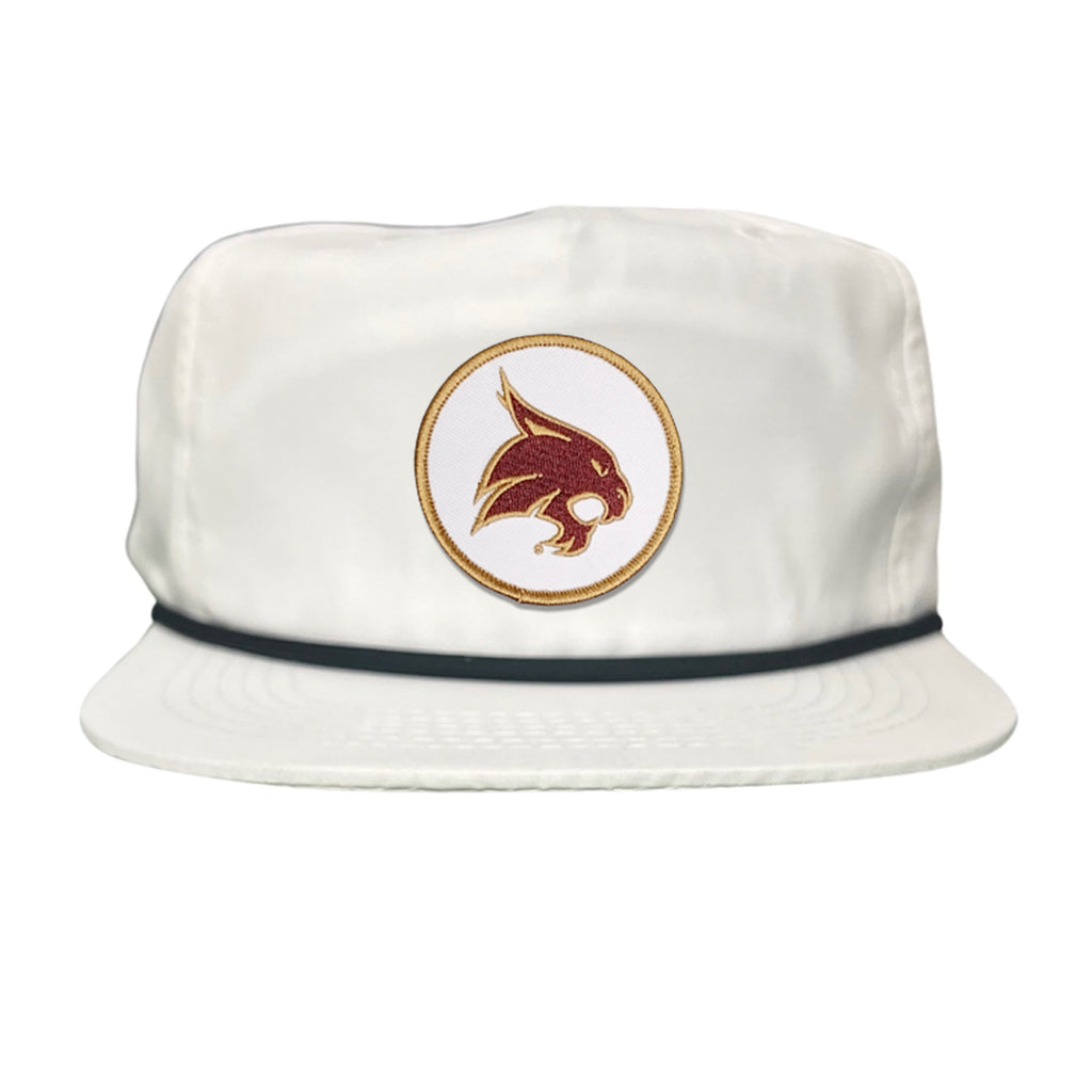 Texas State University Bobcat Supercat Circle Patch Snapback Hat