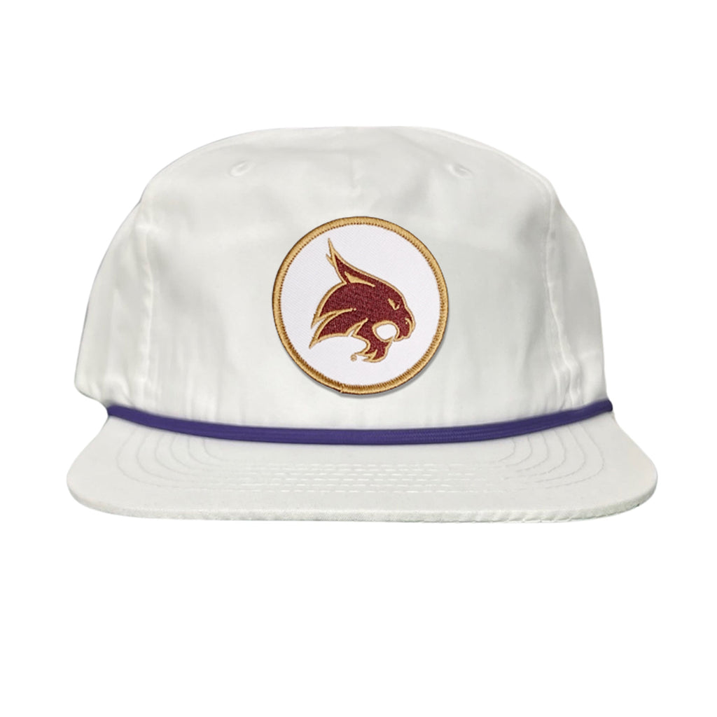 Texas State University Bobcat Supercat Circle Patch Snapback Hat