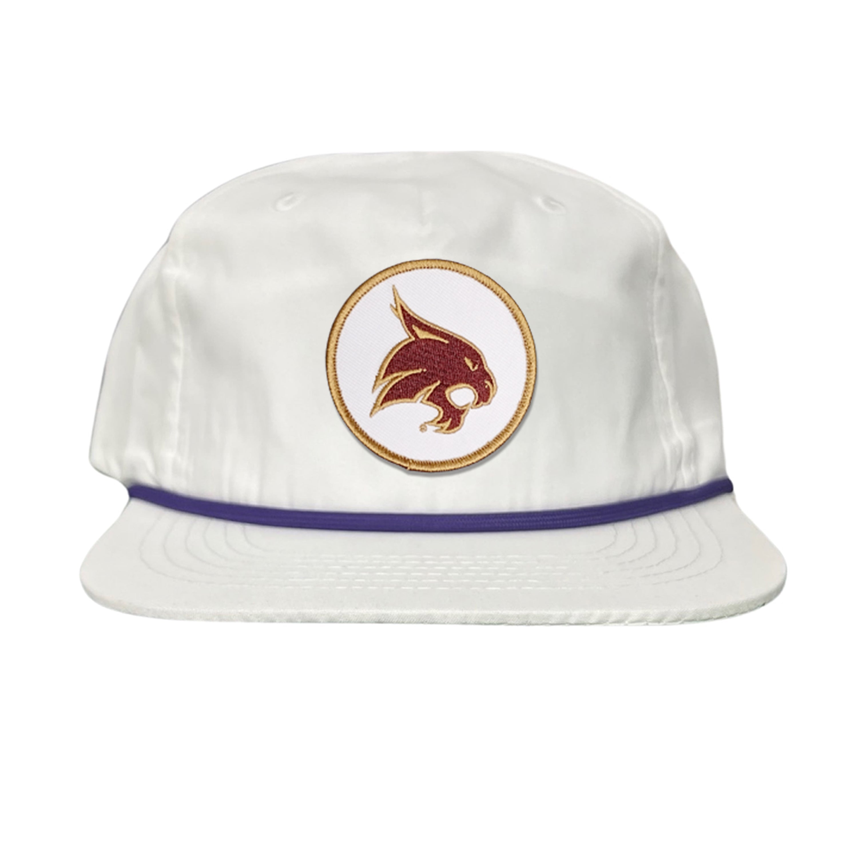 Texas State University Bobcat Supercat Circle Patch Snapback Hat