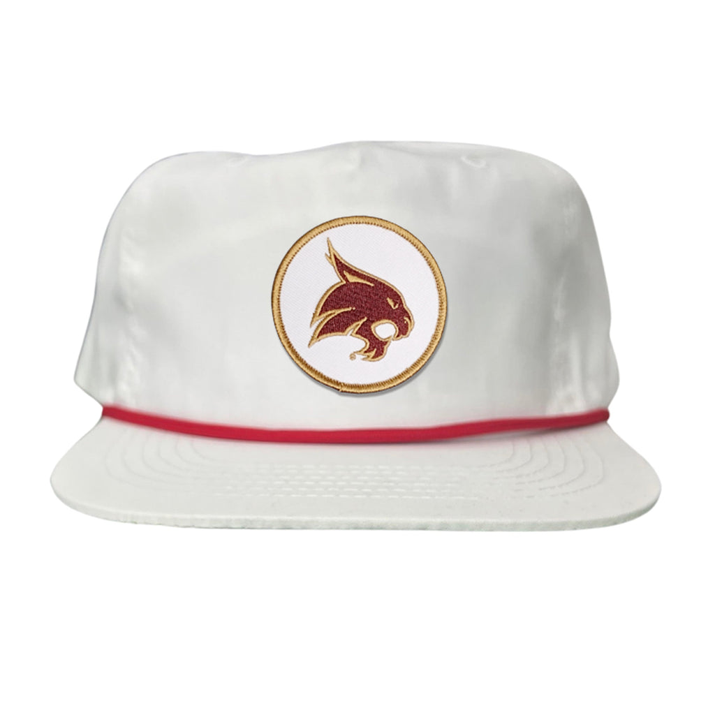 Texas State University Bobcat Supercat Circle Patch Snapback Hat