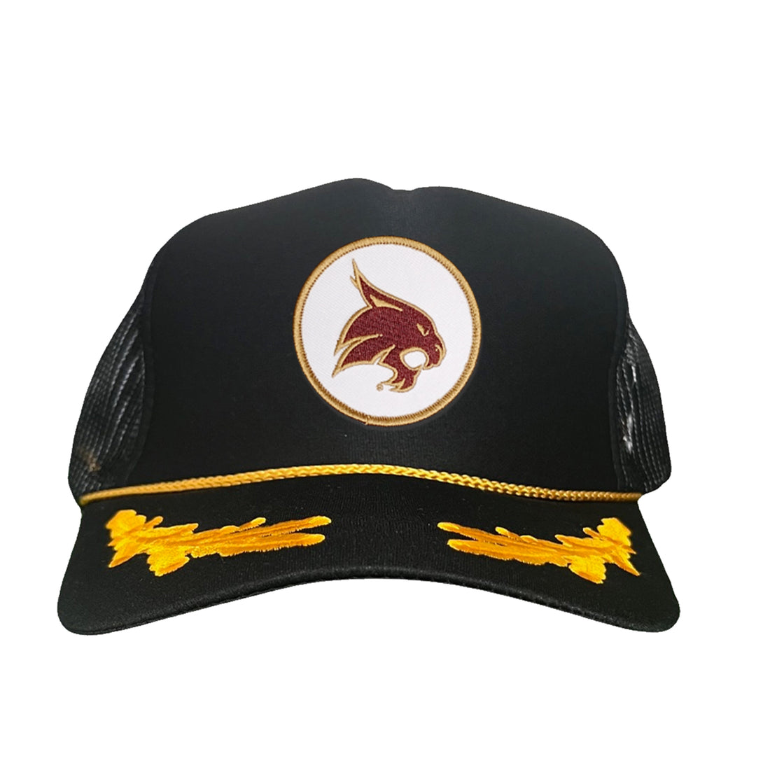 Texas State University Bobcat Supercat Circle Patch Snapback Hat