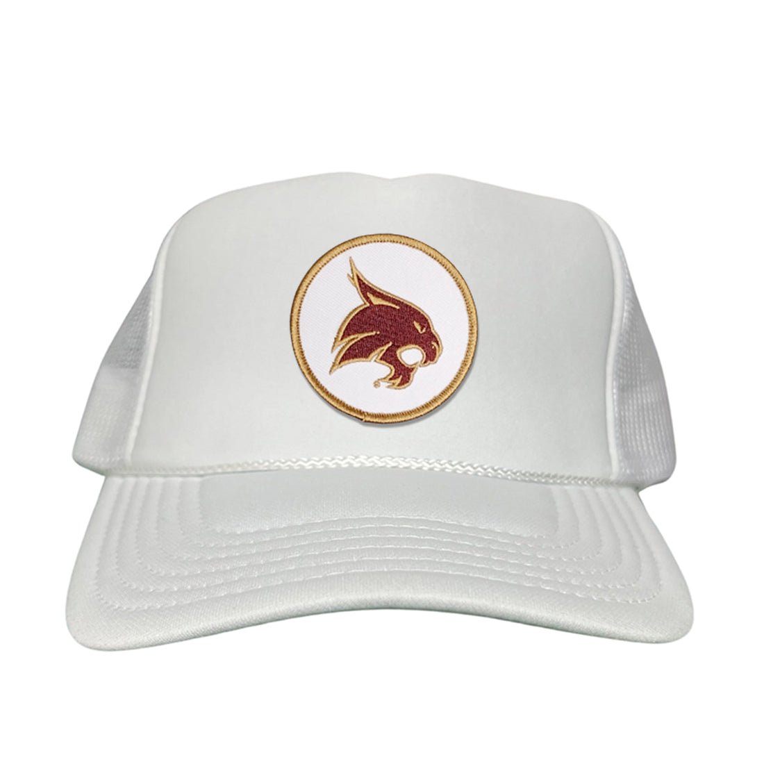 Texas State University Bobcat Supercat Circle Patch Snapback Hat