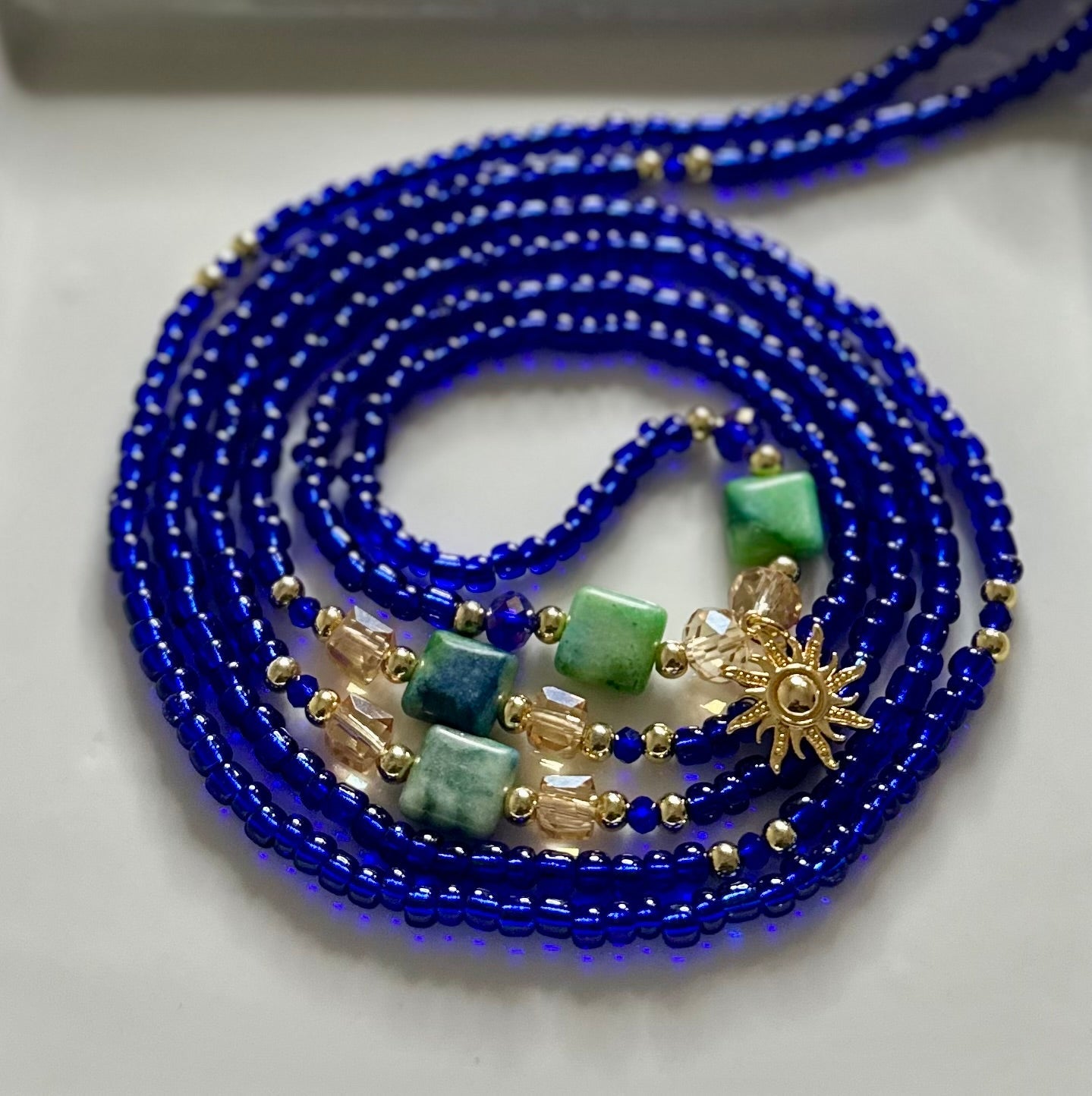 Mystic Current Beaded Bracelet - Royal Blue