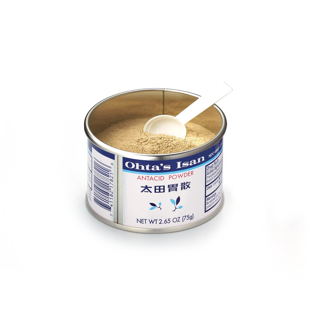 Ohta's Isan Antacid Herbal Powder - Digestive Relief, 75g Can