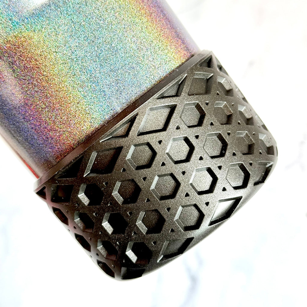 Onyx Shimmer Metallic Waffle Boot